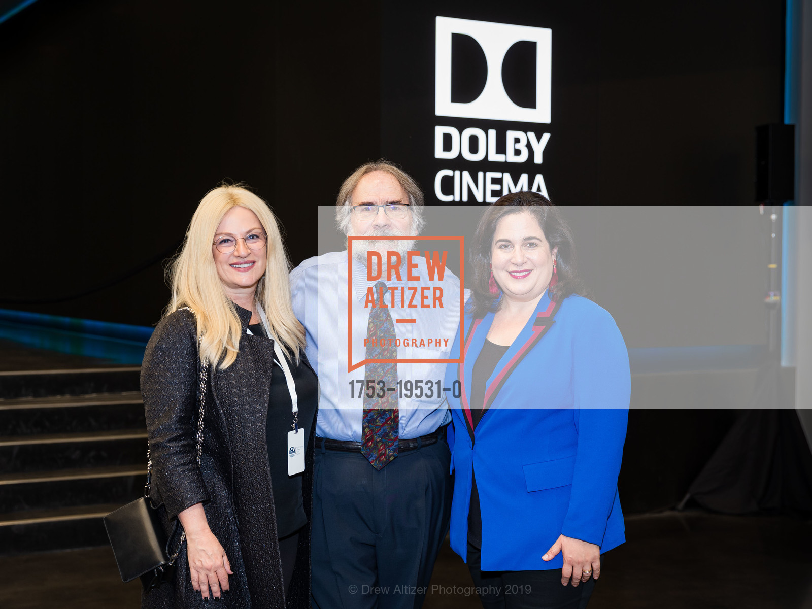 Despina Mouzaki, Kleon Skourtis, Maria Nicolacakis, 16th Annual SF Greek Film Festival Closing Night, Dolby Theater. 1275 Market Street, October 26th, 2019, Photo #1753-19531-0 Despina Mouzaki, Kleon Skourtis, Maria Nicolacakis, Photo #1753-19531-0