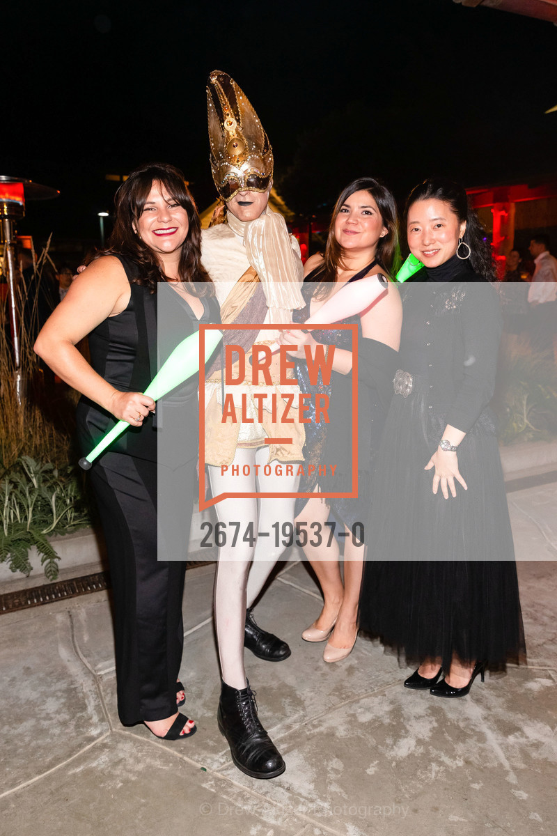 Lisa Renfrow, Ian Fratar, Roxana Canales, Stella Lee, SF Zoo's Fur Ball 2019: MasqueROAR, SF Zoo. Sloat Blvd. & Great Highway, Photo #2674-19537-0 Lisa Renfrow, Ian Fratar, Roxana Canales, Stella Lee, Photo #2674-19537-0