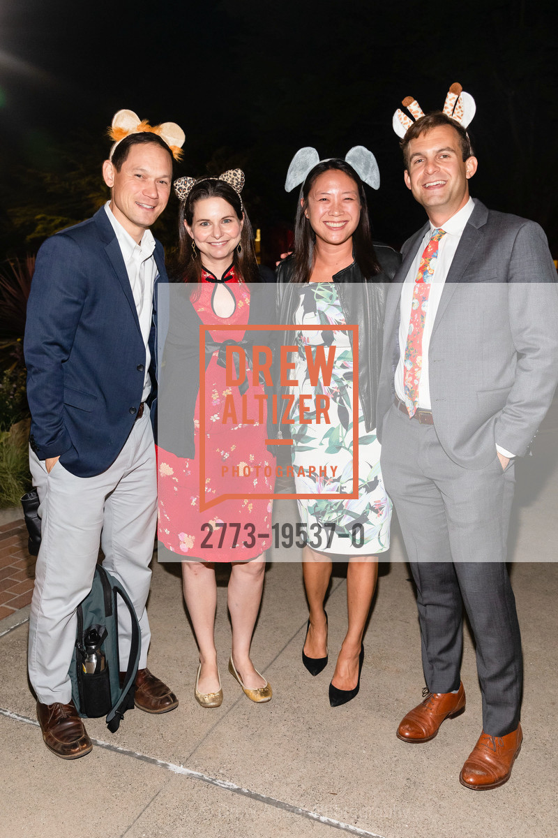 Jeff Dahmus, Marie-Claude Nadeau, Stephanie Wai, Andrew Turco, SF Zoo's Fur Ball 2019: MasqueROAR, SF Zoo. Sloat Blvd. & Great Highway, Photo #2773-19537-0 Jeff Dahmus, Marie-Claude Nadeau, Stephanie Wai, Andrew Turco, Photo #2773-19537-0