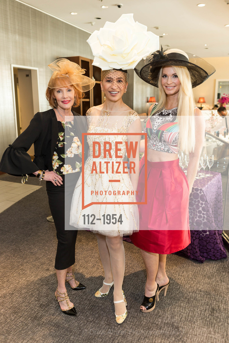 Maureen Herr, Navid Armstrong, Tiara Cameron, SF Zoological Society Auxiliary "Birds of a Feather" 2017, Neiman Marcus, The Rotunda. 150 Stockton St san francisco, California 94108, March 9th, 2017, Photo #112-1954 Maureen Herr, Navid Armstrong, Tiara Cameron, Photo #112-1954