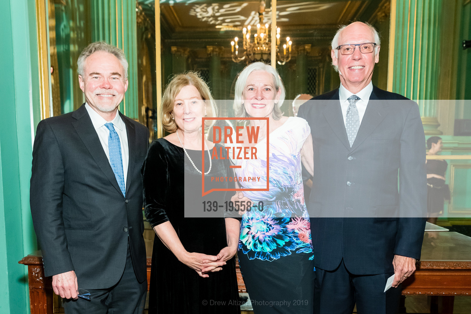 Mike Neville, Debbie Kasper, Debra Belaga, Steve Stublarec, San Francisco Performances 40th Anniversary Gala, San Francisco War Memorial. 401 Van Ness, October 29th, 2019, Photo #139-19558-0 Mike Neville, Debbie Kasper, Debra Belaga, Steve Stublarec, Photo #139-19558-0