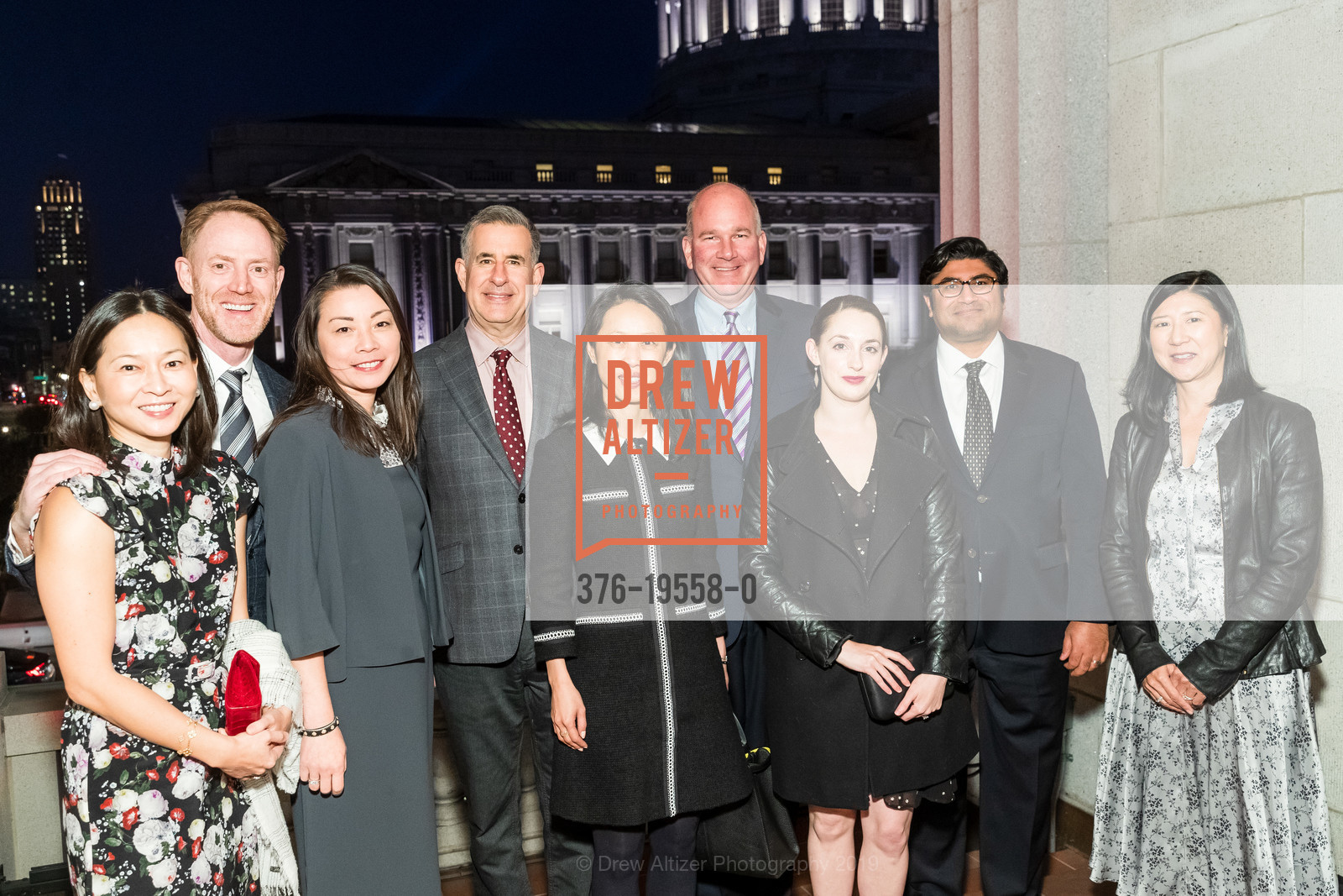Lily Beischer, Gerald Horkan, Keiko Horkan, Angela Kleiman, David Kleiman, Tom Beischer, Samantha Dossa, Rameez Dossa, San Francisco Performances 40th Anniversary Gala, San Francisco War Memorial. 401 Van Ness, October 29th, 2019, Photo #376-19558-0 Lily Beischer, Gerald Horkan, Keiko Horkan, Angela Kleiman, David Kleiman, Tom Beischer, Samantha Dossa, Rameez Dossa, Photo #376-19558-0