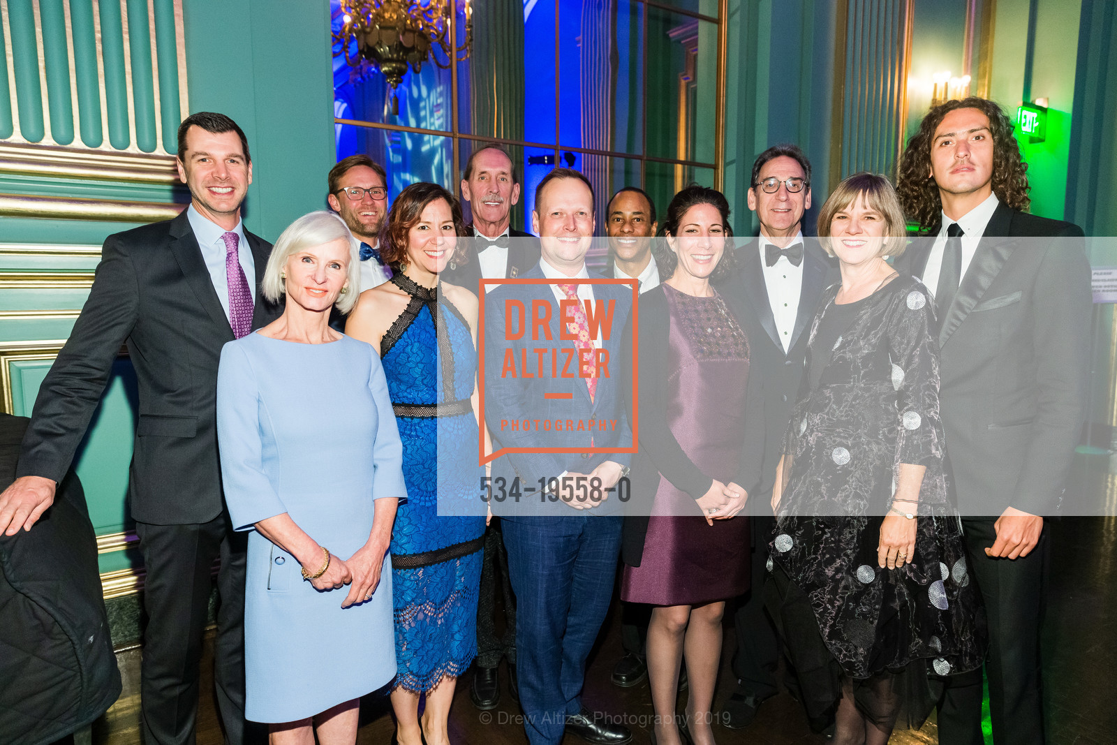 Mark Hanson, Christine Mattison, Jonathan Vinocour, Jessica Valeri, Robin Sutherland, Fred Levin, Carlos Ortega, San Francisco Performances 40th Anniversary Gala, San Francisco War Memorial. 401 Van Ness, October 29th, 2019, Photo #534-19558-0 Mark Hanson, Christine Mattison, Jonathan Vinocour, Jessica Valeri, Robin Sutherland, Fred Levin, Carlos Ortega, Photo #534-19558-0