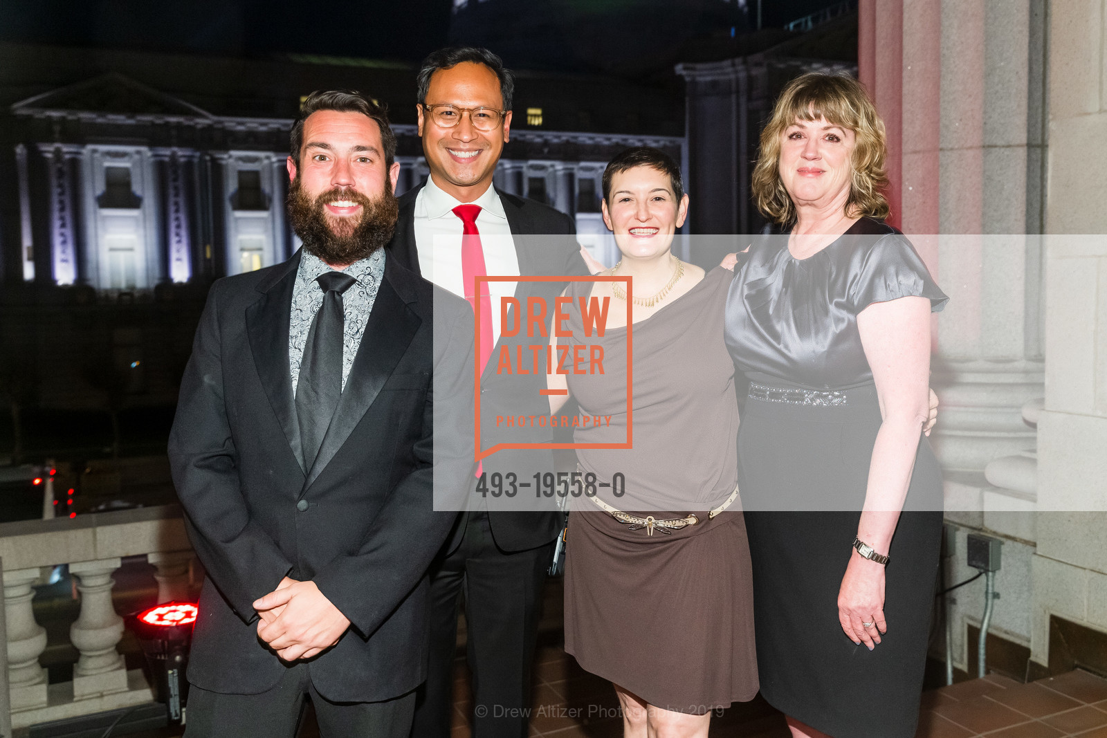 Kyle Brisby, Hadley Wilson, Alama Demison, Michele Casau, San Francisco Performances 40th Anniversary Gala, San Francisco War Memorial. 401 Van Ness, October 29th, 2019, Photo #493-19558-0 Kyle Brisby, Hadley Wilson, Alama Demison, Michele Casau, Photo #493-19558-0