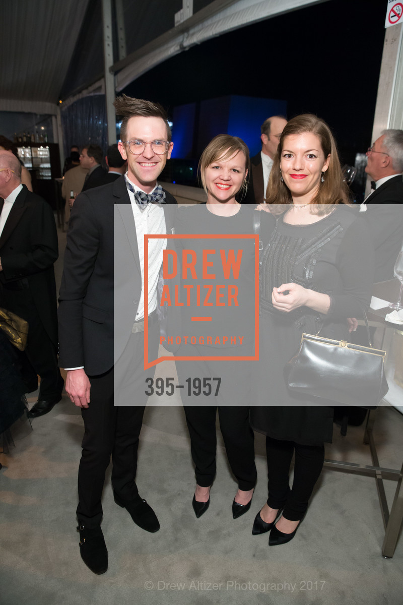 Myles Glancy, Gabrielle Wunsch, Anna Washburn, San Francisco Philharmonia Baroque Orchestra & Chorale 2017 Winter Gala, St. Regis Hotel. 125 Third Street, March 10th, 2017, Photo #395-1957 Myles Glancy, Gabrielle Wunsch, Anna Washburn, Photo #395-1957
