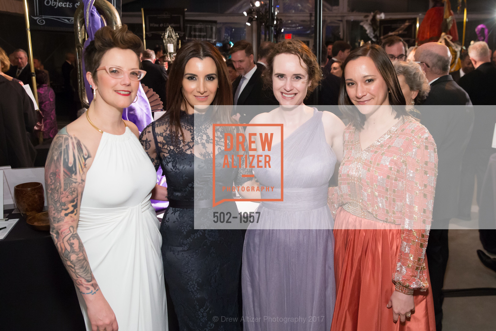Amy Higgins, Anastasia Polakis, Susan Walker, Rachel Lem Bier, San Francisco Philharmonia Baroque Orchestra & Chorale 2017 Winter Gala, St. Regis Hotel. 125 Third Street, March 10th, 2017, Photo #502-1957 Amy Higgins, Anastasia Polakis, Susan Walker, Rachel Lem Bier, Photo #502-1957