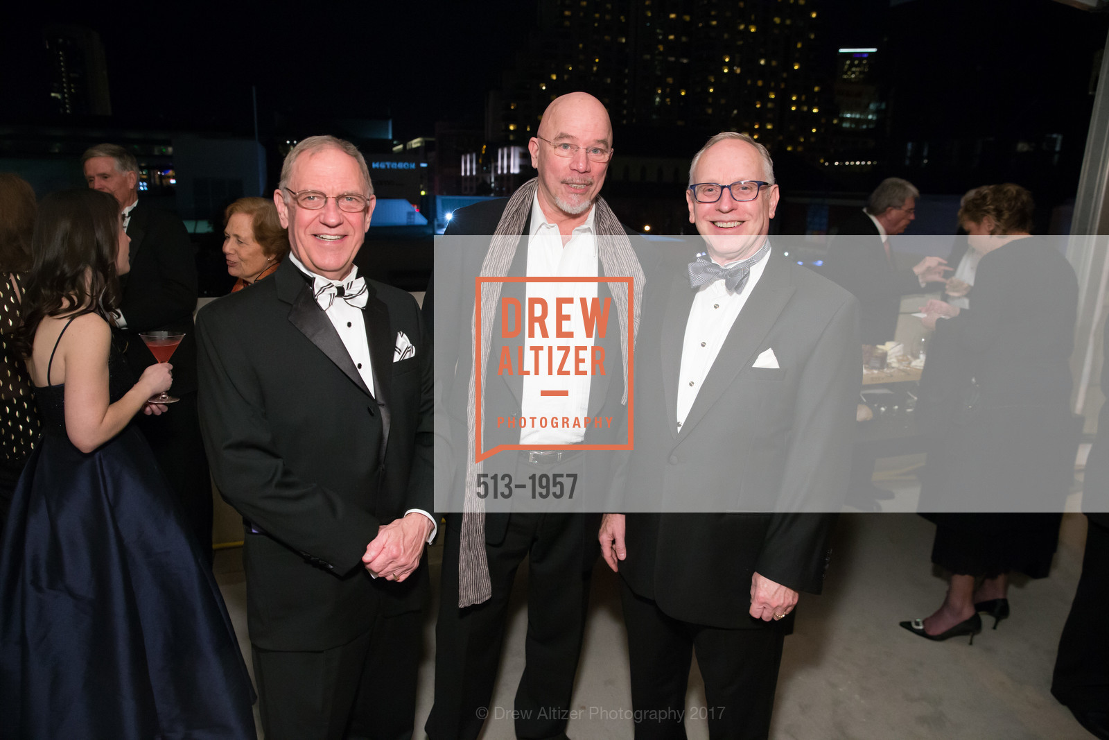 Bruce Lamott, Michael Salvason, Kip Cranna, San Francisco Philharmonia Baroque Orchestra & Chorale 2017 Winter Gala, St. Regis Hotel. 125 Third Street, March 10th, 2017, Photo #513-1957 Bruce Lamott, Michael Salvason, Kip Cranna, Photo #513-1957
