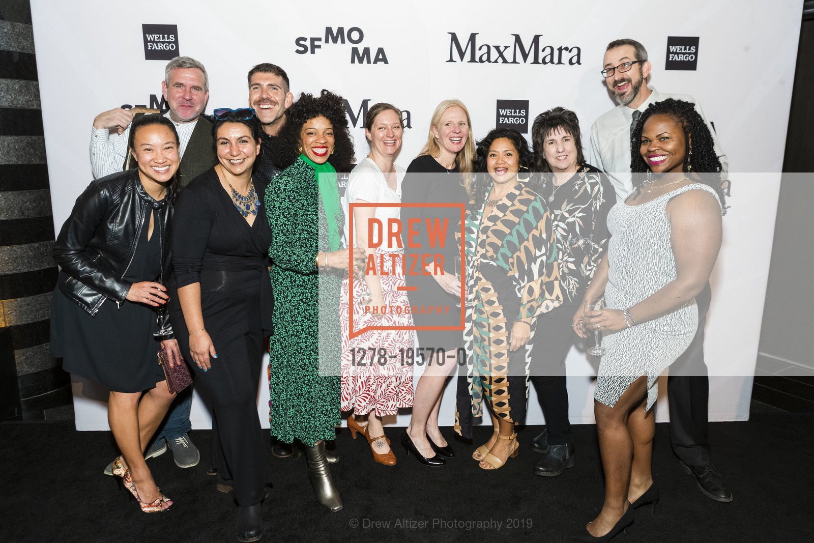 Denise Huey, Thomas Reddy, Sabina Shaw, Billy Heidenfeldt, Zakiya Zazaboi, Theresa Partridge, Julie Charles, Eunice Nuval, Theresa Quinlan, Charmaine, Jeff Larson, SFMOMA Contemporary Vision Award Honoring Neri Oxman 2019, SFMOMA, October 30th, 2019, Photo #1278-19570-0 Denise Huey, Thomas Reddy, Sabina Shaw, Billy Heidenfeldt, Zakiya Zazaboi, Theresa Partridge, Julie Charles, Eunice Nuval, Theresa Quinlan, Charmaine, Jeff Larson, Photo #1278-19570-0