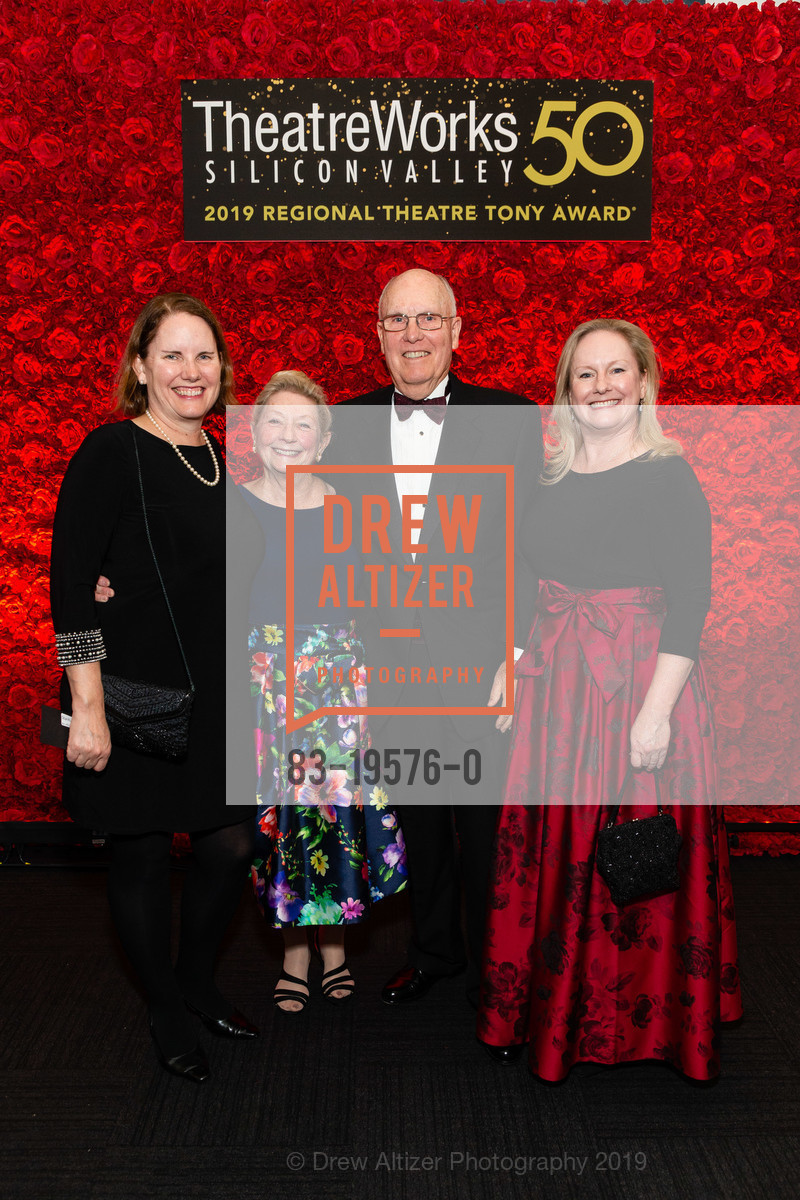 Melinda Stanford, Denise Stanford, Jim Stanford, Katherine Stanford, CELEBRATING THEATREWORKS AT 50: And the Tony Award Goes to..., Computer History Museum. 1401 N Shoreline Blvd, November 2nd, 2019, Photo #83-19576-0 Melinda Stanford, Denise Stanford, Jim Stanford, Katherine Stanford, Photo #83-19576-0
