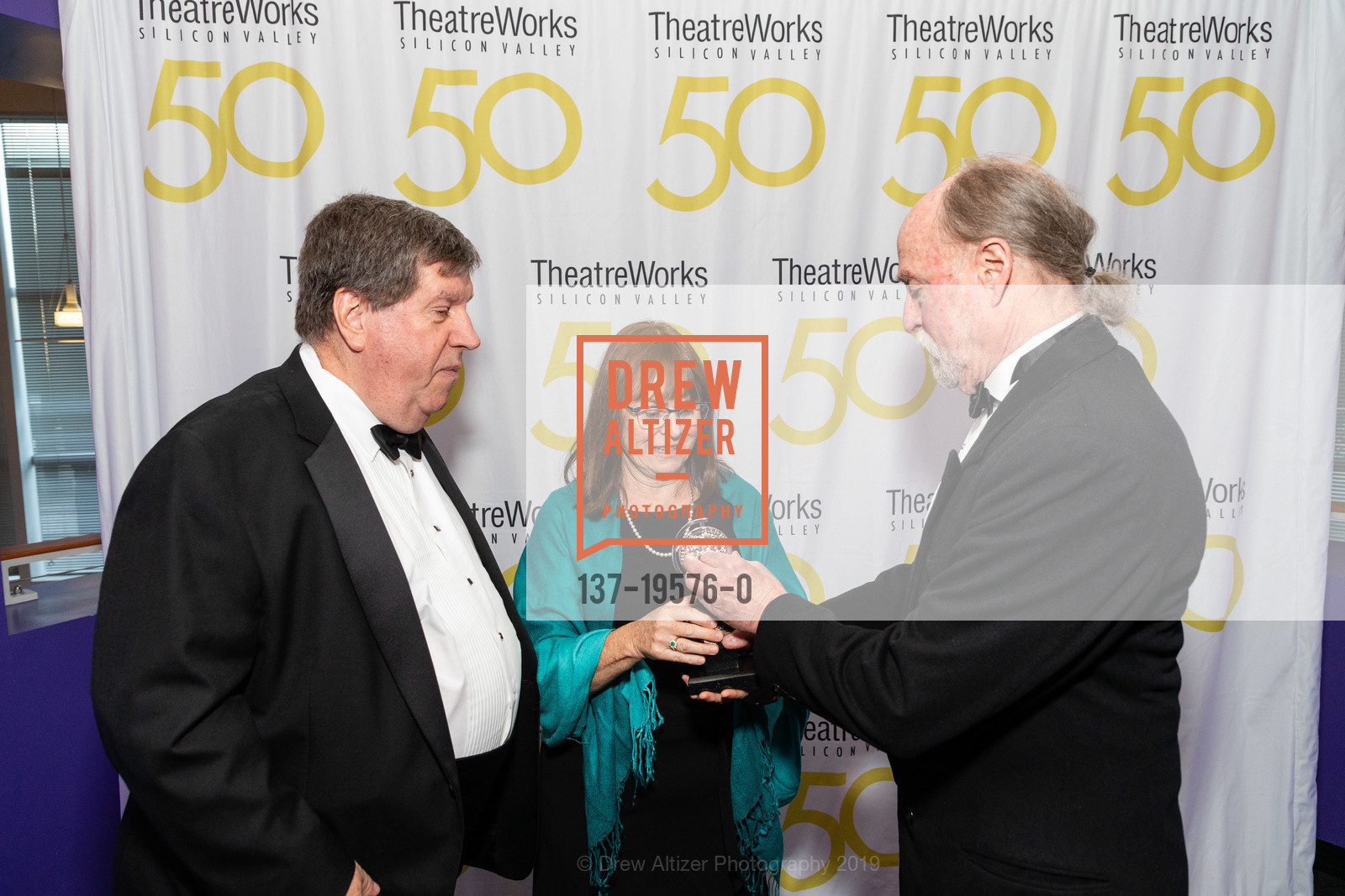 James Macho, Rosie Macho, Robert Kelley, CELEBRATING THEATREWORKS AT 50: And the Tony Award Goes to..., Computer History Museum. 1401 N Shoreline Blvd, November 2nd, 2019, Photo #137-19576-0 James Macho, Rosie Macho, Robert Kelley, Photo #137-19576-0