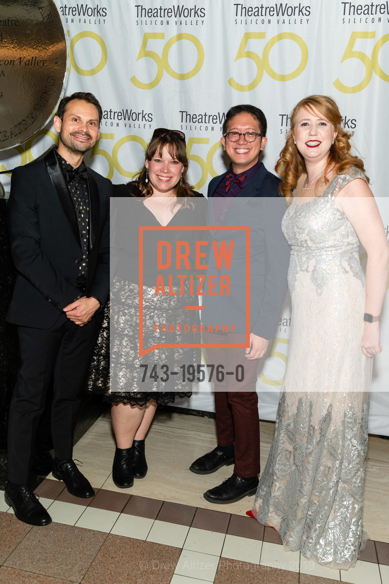 Hans Cárdenas, Syche Phillips, Jonathan Amores, Katie Bartholomew, CELEBRATING THEATREWORKS AT 50: And the Tony Award Goes to..., Computer History Museum. 1401 N Shoreline Blvd, November 2nd, 2019, Photo #743-19576-0 Hans Cárdenas, Syche Phillips, Jonathan Amores, Katie Bartholomew, Photo #743-19576-0