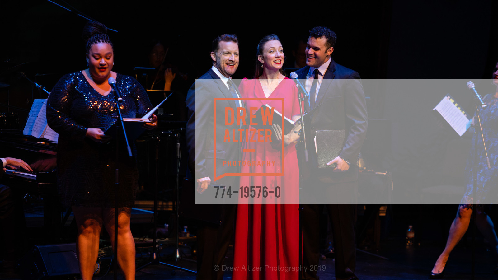 Katrina Lauren McGraw, Noel Anthony, Sharon Rietkerk, Travis Leland, CELEBRATING THEATREWORKS AT 50: And the Tony Award Goes to..., Computer History Museum. 1401 N Shoreline Blvd, November 2nd, 2019, Photo #774-19576-0 Katrina Lauren McGraw, Noel Anthony, Sharon Rietkerk, Travis Leland, Photo #774-19576-0