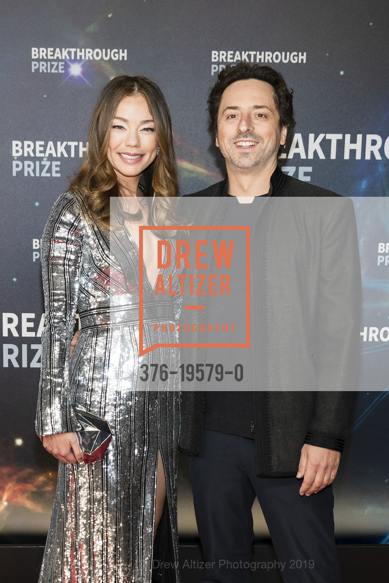 Nicole Shanahan, Sergey Brin, 8th Annual Breakthrough Prize Awards, NASA Ames Research Center, Hangar One. Moffett Federal Airfield, November 3rd, 2019, Photo #376-19579-0 Nicole Shanahan, Sergey Brin, Photo #376-19579-0