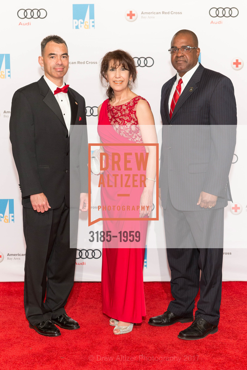 Gerald Hall, Lisa Ann Rohr, Ainsworth Jackson, Red Cross Gala 2017, Julia Morgan Ballroom. 465 California St San Francisco, California 94104, March 11th, 2017, Photo #3185-1959 Gerald Hall, Lisa Ann Rohr, Ainsworth Jackson, Photo #3185-1959