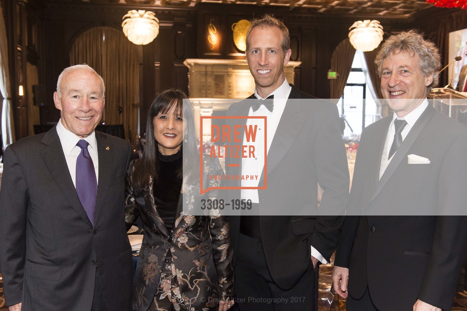 Mike Myatt, Wendy Myatt, Jake Harriman, Russell Lemle, Red Cross Gala 2017, Julia Morgan Ballroom. 465 California St San Francisco, California 94104, March 11th, 2017, Photo #3308-1959 Mike Myatt, Wendy Myatt, Jake Harriman, Russell Lemle, Photo #3308-1959