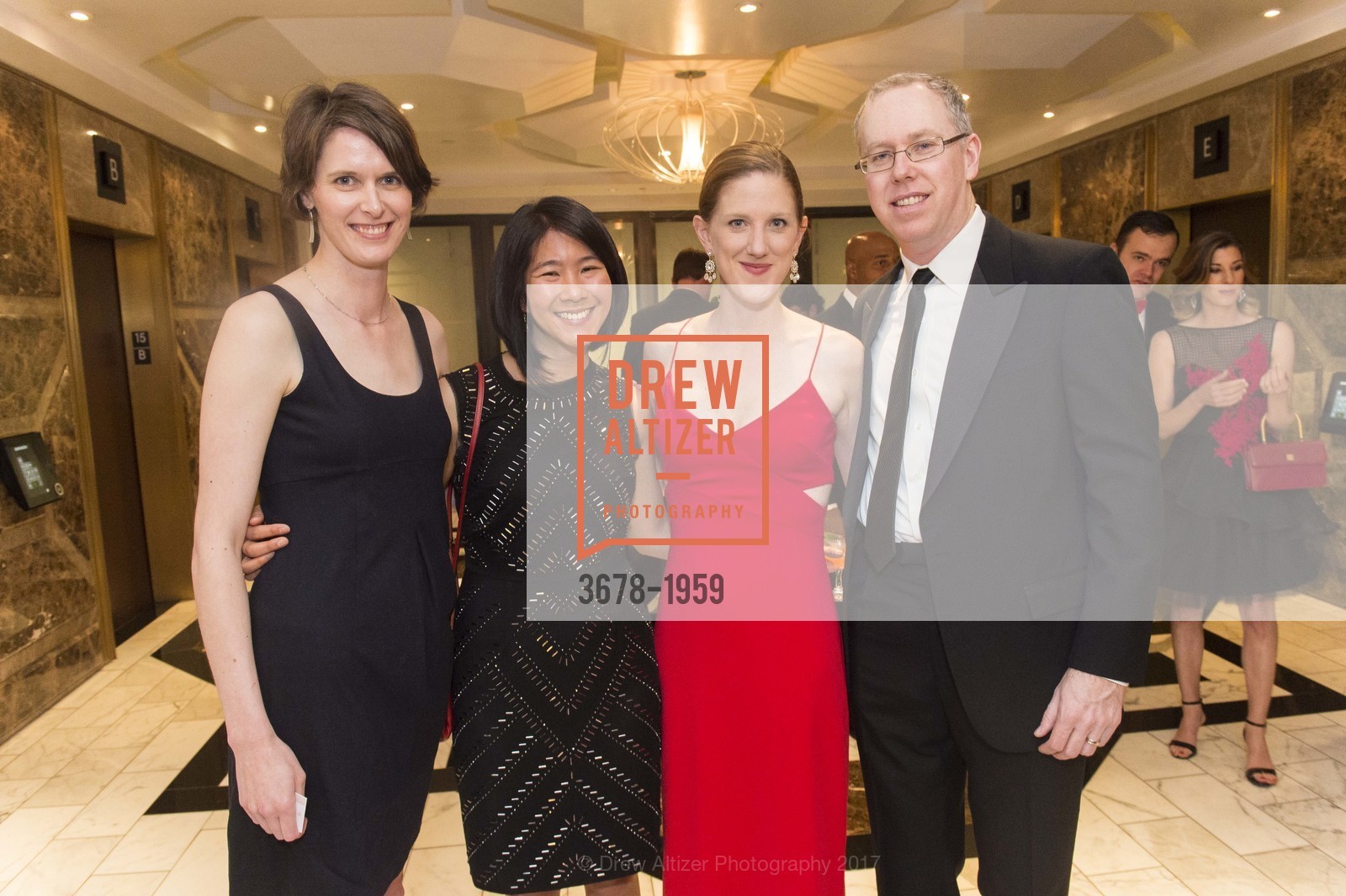 Kristen Primus, Susan Tieh, Lissa Filose, Luke Filose, Red Cross Gala 2017, Julia Morgan Ballroom. 465 California St San Francisco, California 94104, March 11th, 2017, Photo #3678-1959 Kristen Primus, Susan Tieh, Lissa Filose, Luke Filose, Photo #3678-1959