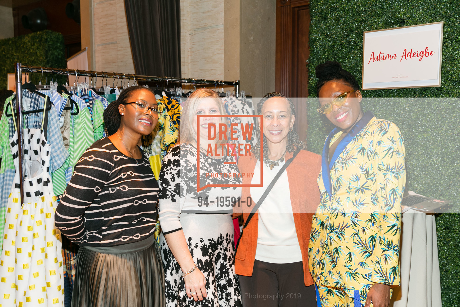 Natalie Johnson, PJ Pamulo, Theresa Cooper, Autumn Adeigbo, Project Glimmer 8th Annual Luncheon, Bently Reserve. 301 Battery Street, November 5th, 2019, Photo #94-19591-0 Natalie Johnson, PJ Pamulo, Theresa Cooper, Autumn Adeigbo, Photo #94-19591-0