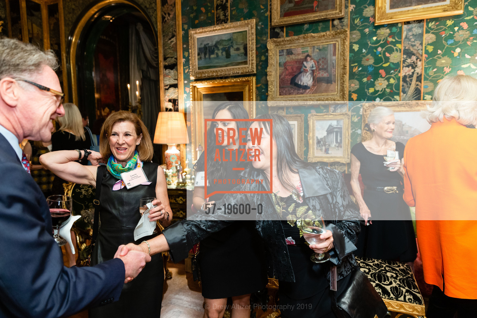 Joel Roos, Laurie Isenberg, Akriti Sharma, Julie Wong, Gordon and Ann Getty Host Director’s Circle Breast Cancer Research, Private Residence, November 4th, 2019, Photo #57-19600-0 Joel Roos, Laurie Isenberg, Akriti Sharma, Julie Wong, Photo #57-19600-0