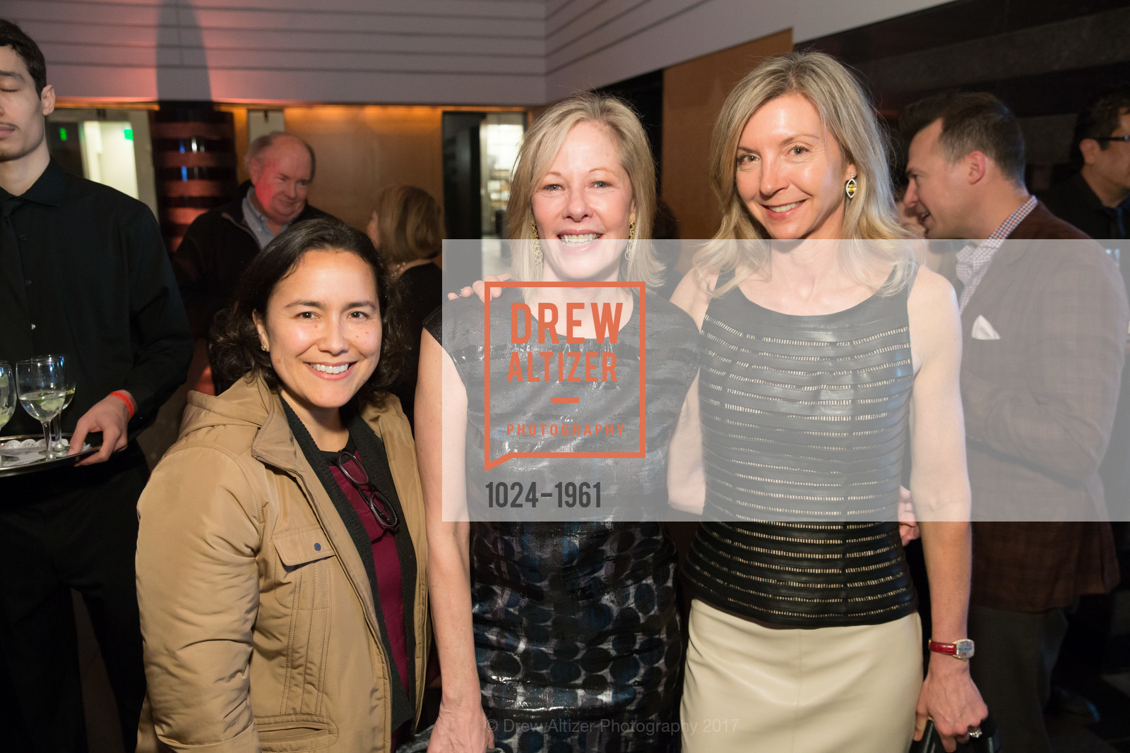 Malia Simonds, Janet Lamkin, Janet Barnes, Matisse/Diebenkorn Preview and Reception at SFMOMA, SF MOMA, March 8th, 2017, Photo #1024-1961 Malia Simonds, Janet Lamkin, Janet Barnes, Photo #1024-1961