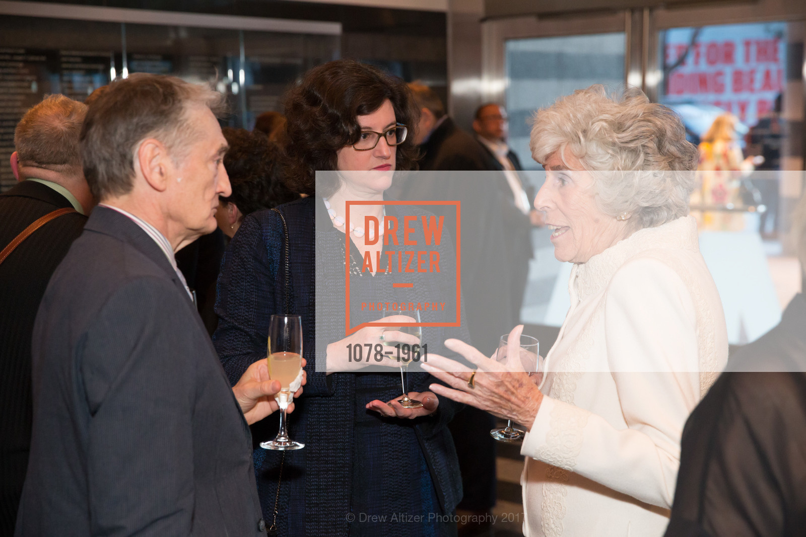 Jay Fisher, Katy Rothkopf, Sue Cohen, Matisse/Diebenkorn Preview and Reception at SFMOMA, SF MOMA, March 8th, 2017, Photo #1078-1961 Jay Fisher, Katy Rothkopf, Sue Cohen, Photo #1078-1961