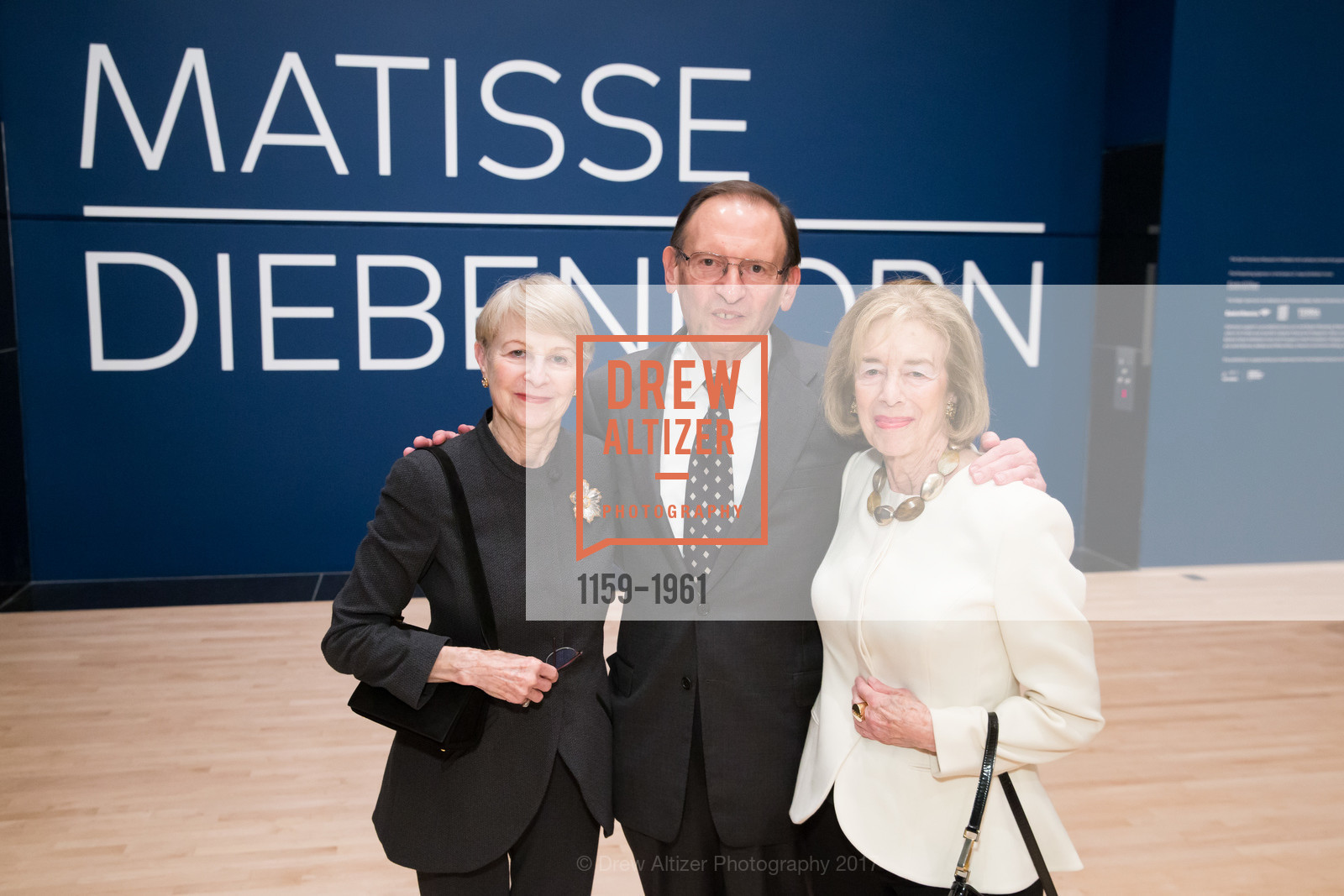 Florence Goldby, Steven Goldby, Eve Benesch Goldschmidt, Matisse/Diebenkorn Preview and Reception at SFMOMA, SF MOMA, March 8th, 2017, Photo #1159-1961 Florence Goldby, Steven Goldby, Eve Benesch Goldschmidt, Photo #1159-1961