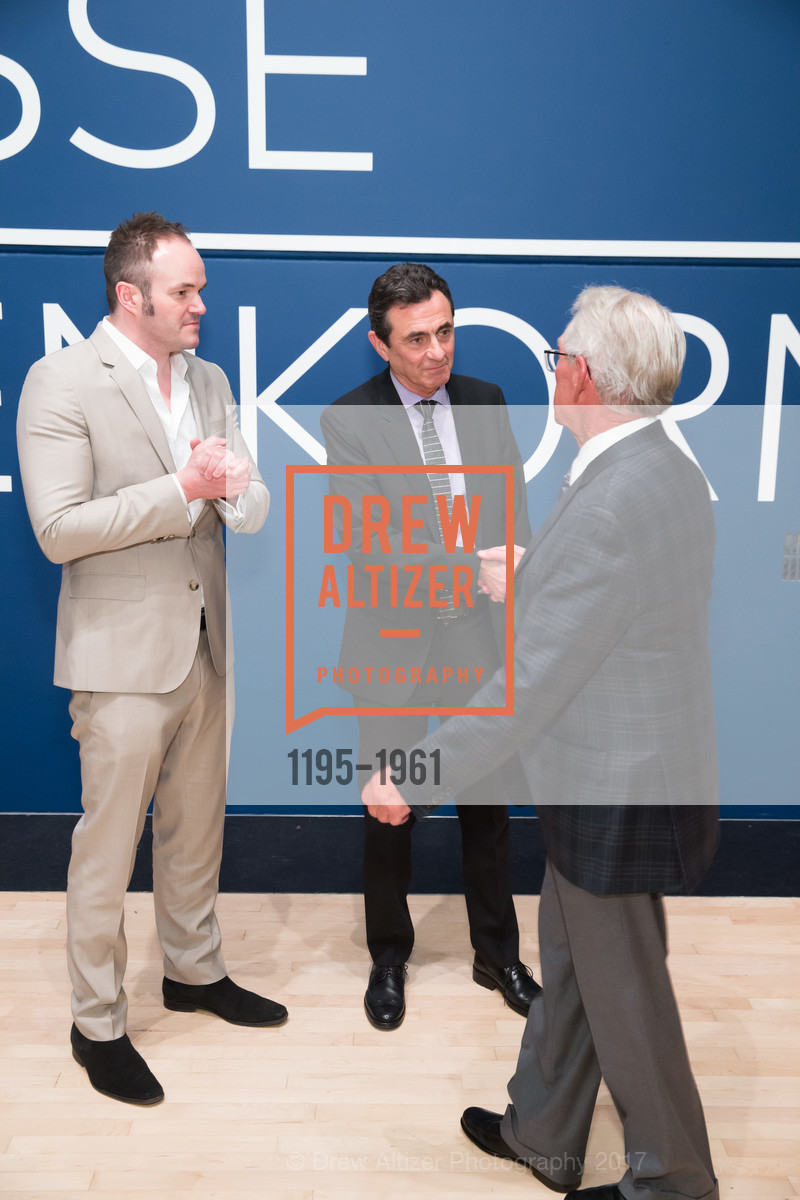 Christopher Bedford, Neal Benezra, Charles Schwab, Matisse/Diebenkorn Preview and Reception at SFMOMA, SF MOMA, March 8th, 2017, Photo #1195-1961 Christopher Bedford, Neal Benezra, Charles Schwab, Photo #1195-1961