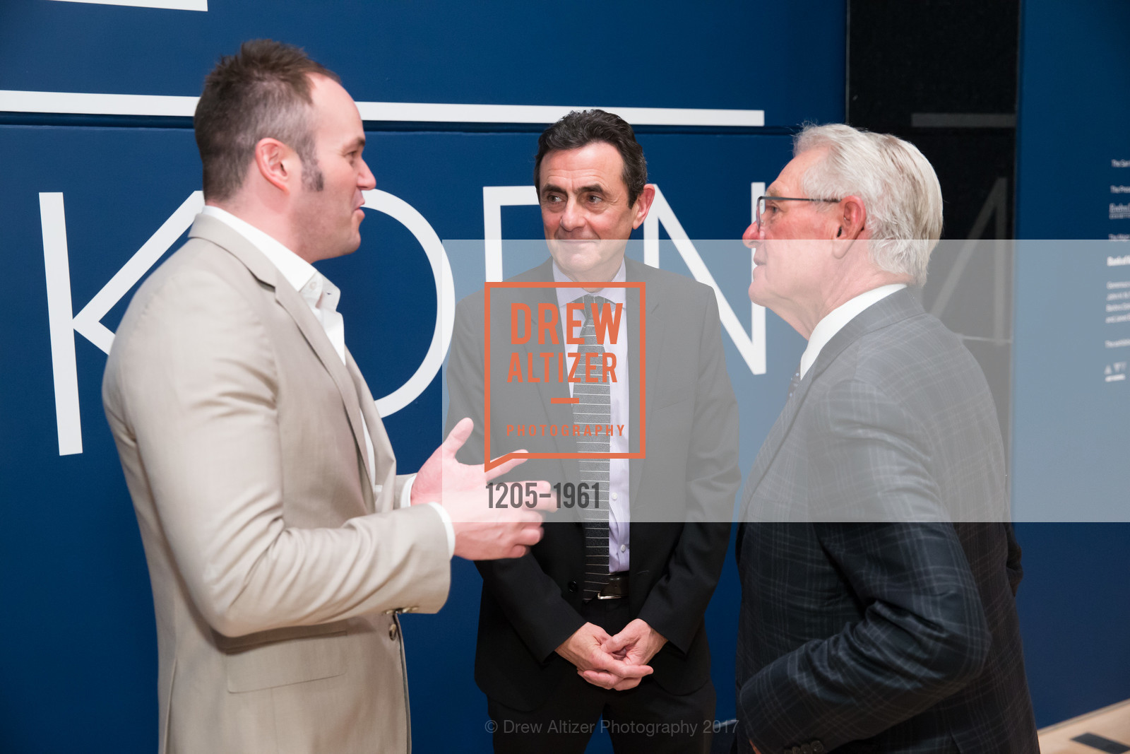 Christopher Bedford, Neal Benezra, Charles Schwab, Matisse/Diebenkorn Preview and Reception at SFMOMA, SF MOMA, March 8th, 2017, Photo #1205-1961 Christopher Bedford, Neal Benezra, Charles Schwab, Photo #1205-1961