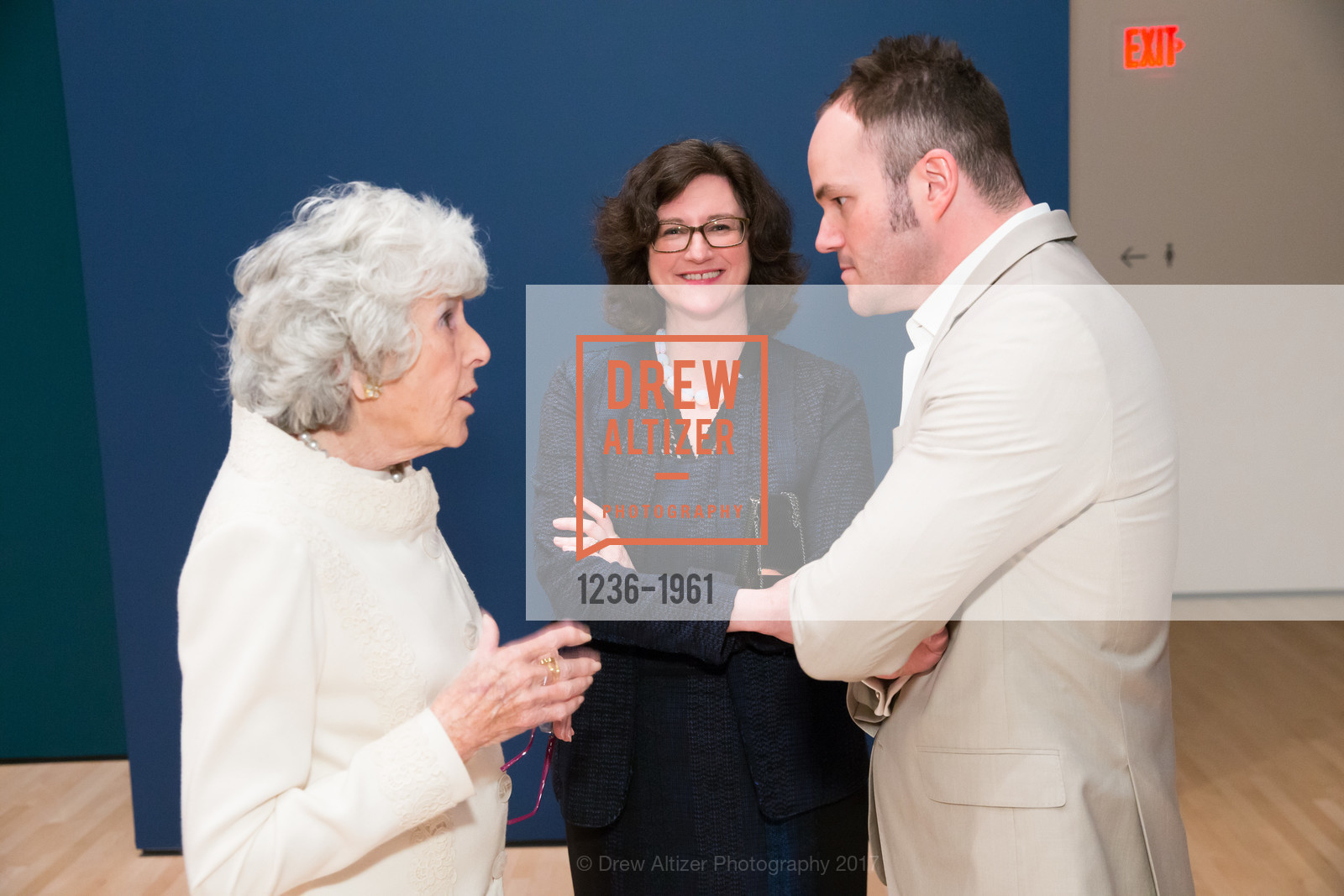 Sue Cohen, Katy Rothkopf, Christopher Bedford, Matisse/Diebenkorn Preview and Reception at SFMOMA, SF MOMA, March 8th, 2017, Photo #1236-1961 Sue Cohen, Katy Rothkopf, Christopher Bedford, Photo #1236-1961