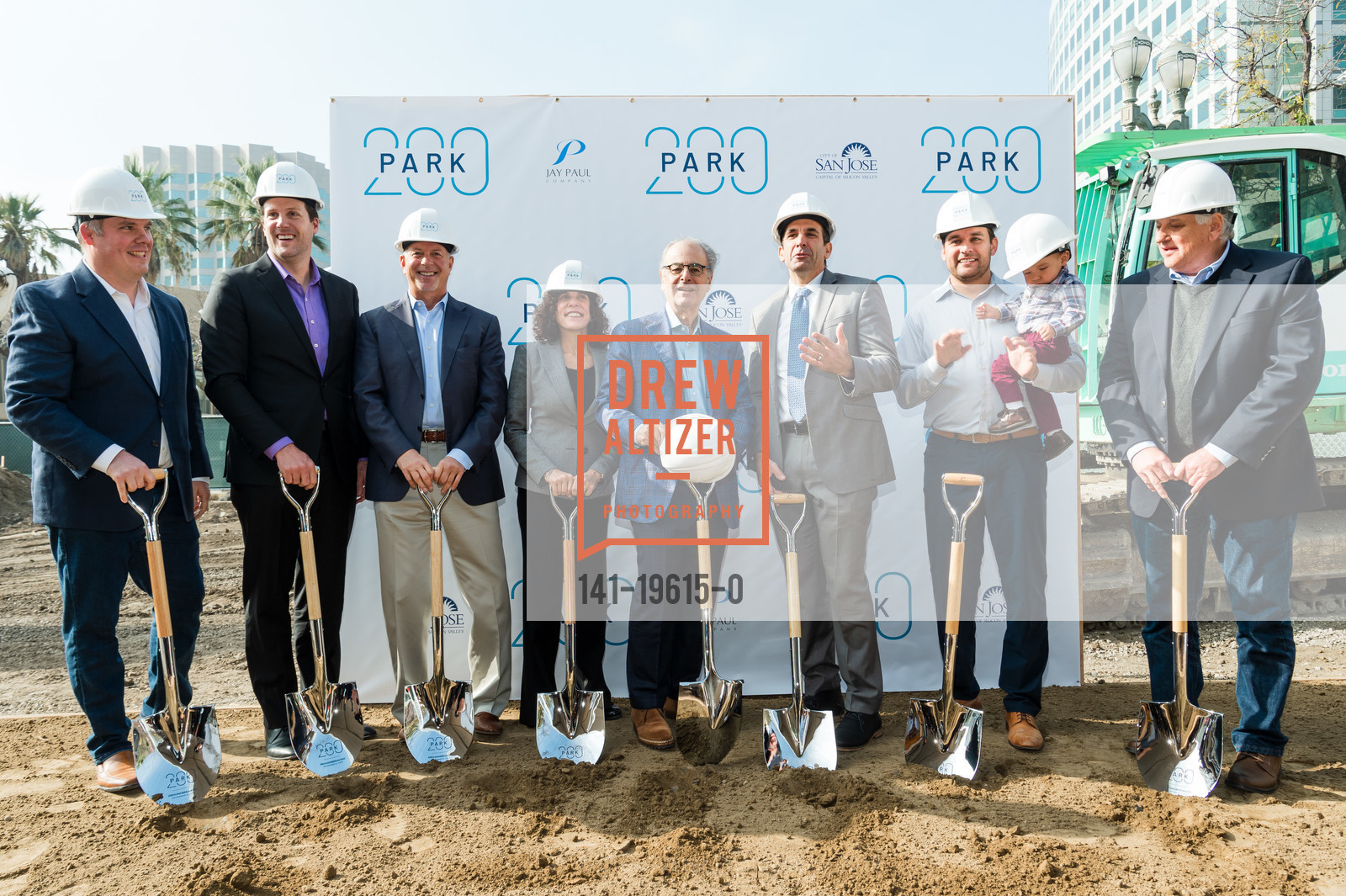 Casey Wend, Ben Tranel, Matt Lituchy, Janette D'Elia, Jay Paul, Sam Liccardo, Raul Peralez, Dennis Giles, Groundbreaking for 200 Park Avenue in San Jose, 200 Park Avenue. 200 Park Avenue, November 6th, 2019, Photo #141-19615-0 Casey Wend, Ben Tranel, Matt Lituchy, Janette D'Elia, Jay Paul, Sam Liccardo, Raul Peralez, Dennis Giles, Photo #141-19615-0