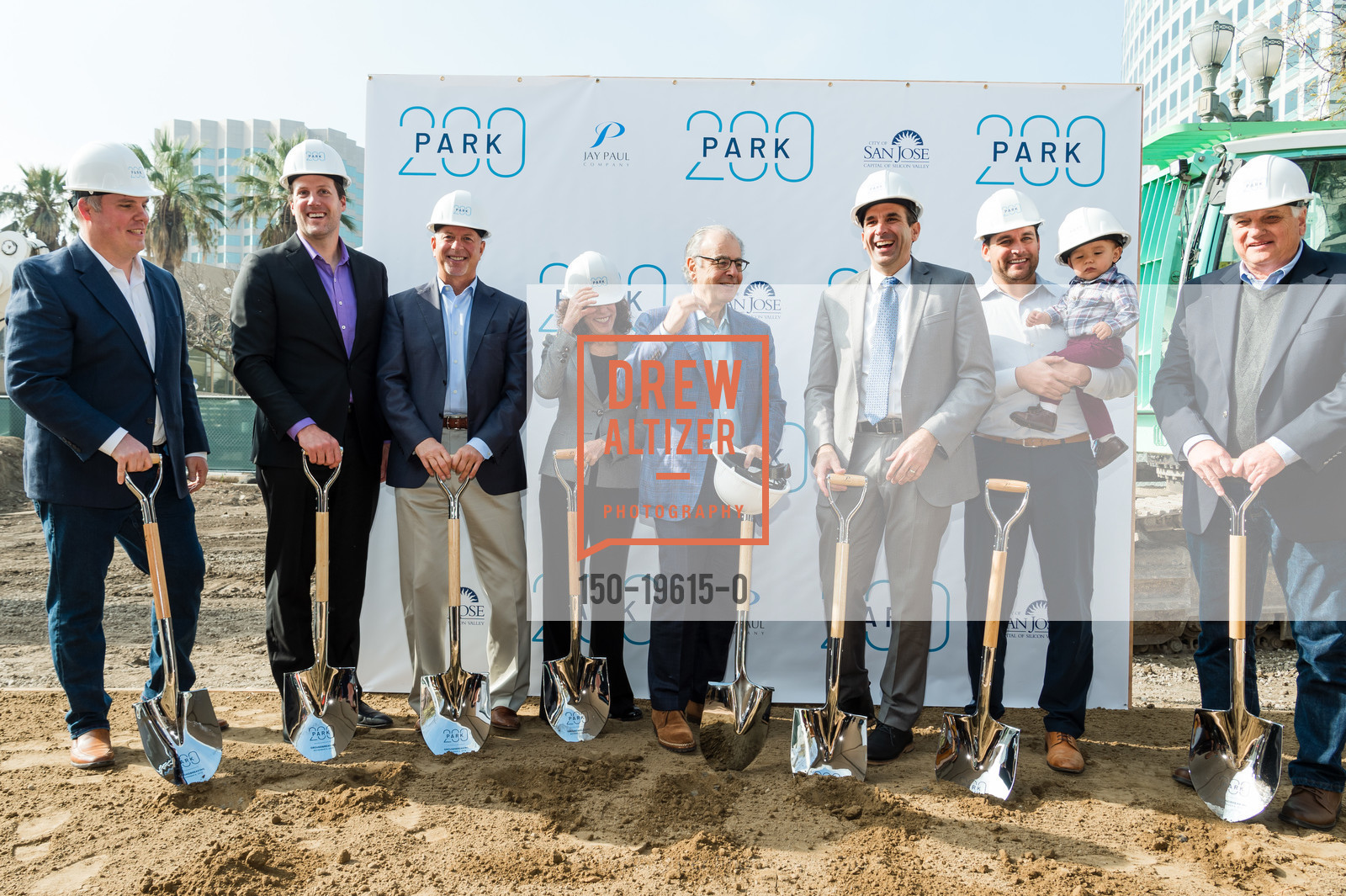 Casey Wend, Ben Tranel, Matt Lituchy, Janette D'Elia, Jay Paul, Sam Liccardo, Raul Peralez, Dennis Giles, Groundbreaking for 200 Park Avenue in San Jose, 200 Park Avenue. 200 Park Avenue, November 6th, 2019, Photo #150-19615-0 Casey Wend, Ben Tranel, Matt Lituchy, Janette D'Elia, Jay Paul, Sam Liccardo, Raul Peralez, Dennis Giles, Photo #150-19615-0