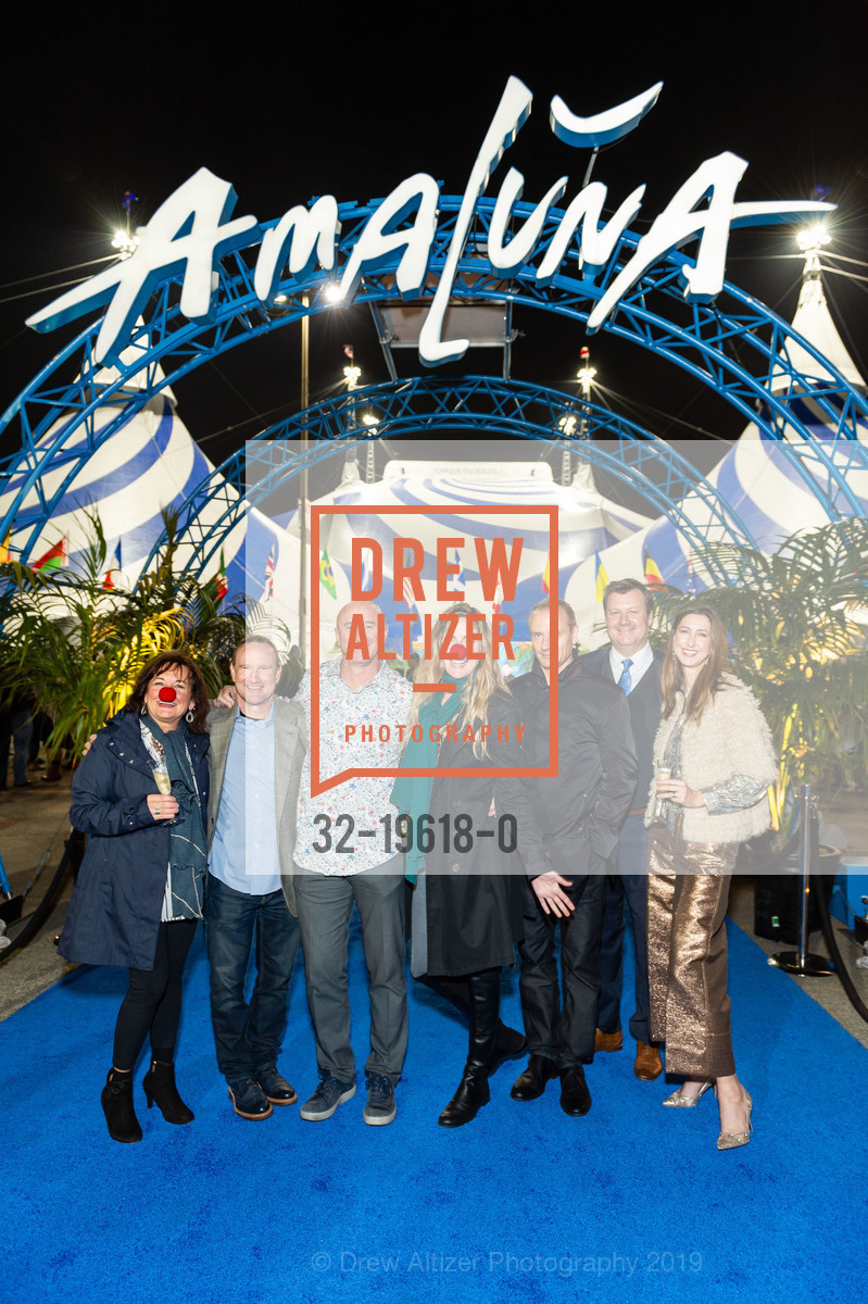 Margaret Avilar, Steve Welch, Paul Thompson, Karen Dexter, Michael Custine, Todd Caine, Stephanie Kokot, Premiere of AMALUNA by Cirque du Soleil, Oracle Park, Under the Big Top, November 7th, 2019, Photo #32-19618-0 Margaret Avilar, Steve Welch, Paul Thompson, Karen Dexter, Michael Custine, Todd Caine, Stephanie Kokot, Photo #32-19618-0