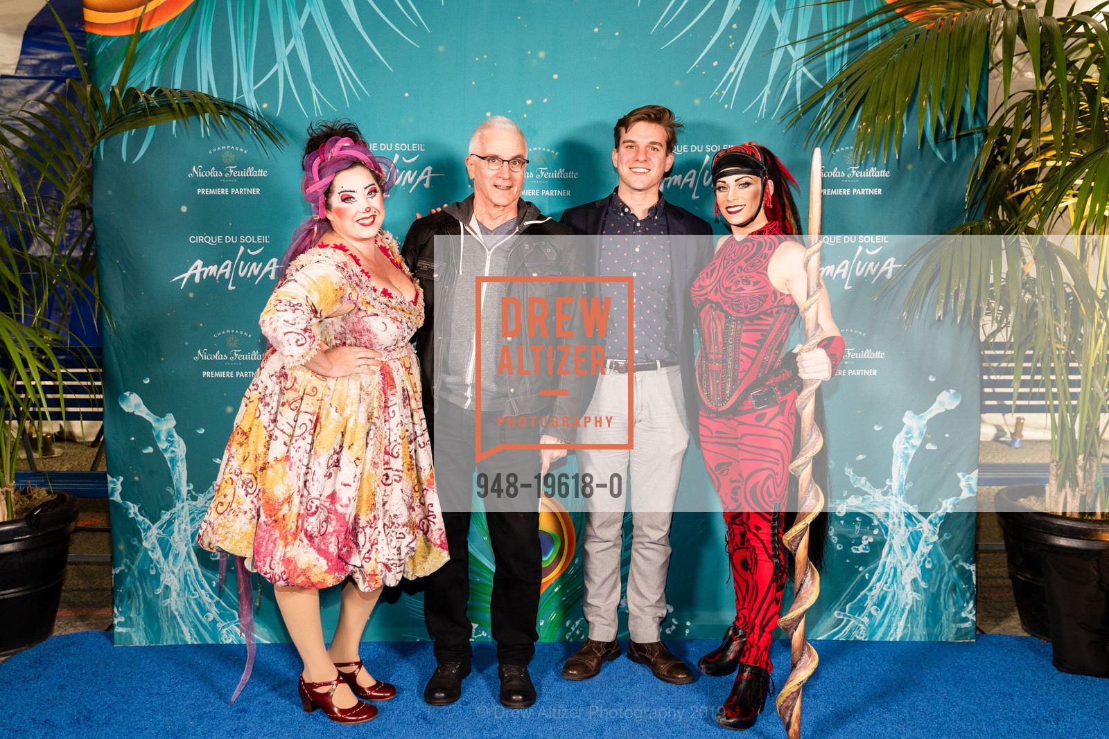Val Caniparoli, Joseph Adkins, Premiere of AMALUNA by Cirque du Soleil, Oracle Park, Under the Big Top, November 7th, 2019, Photo #948-19618-0 Val Caniparoli, Joseph Adkins, Photo #948-19618-0