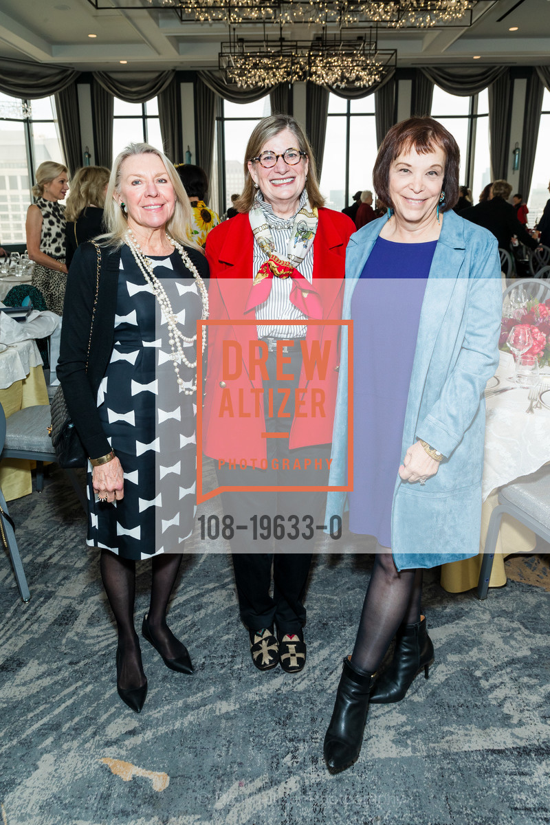 Karen Bruehl, Susan O'Brien, Rita Milner, SF Opera Annual Meeting & Luncheon 2019, Westin St. Francis - 32nd floor. 335 Powell St, Photo #108-19633-0 Karen Bruehl, Susan O'Brien, Rita Milner, Photo #108-19633-0