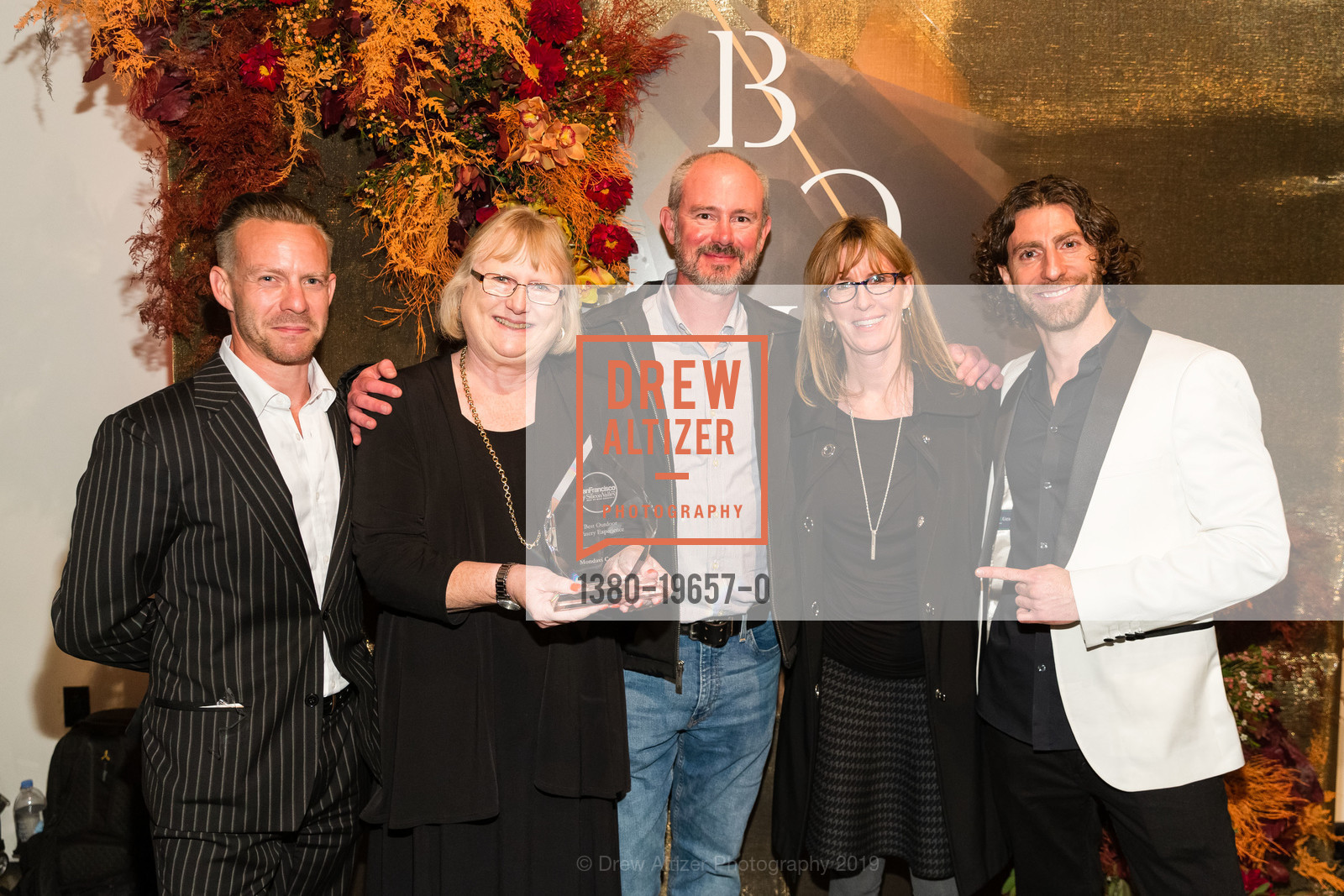 Nick Estefan, Karen O'Neill, Jeff Mosher, Ian White, Best of Wine Country 2019, The Pearl. 601 19th St, San Francisco, CA 94107, November 12th, 2019, Photo #1380-19657-0 Nick Estefan, Karen O'Neill, Jeff Mosher, Ian White, Photo #1380-19657-0