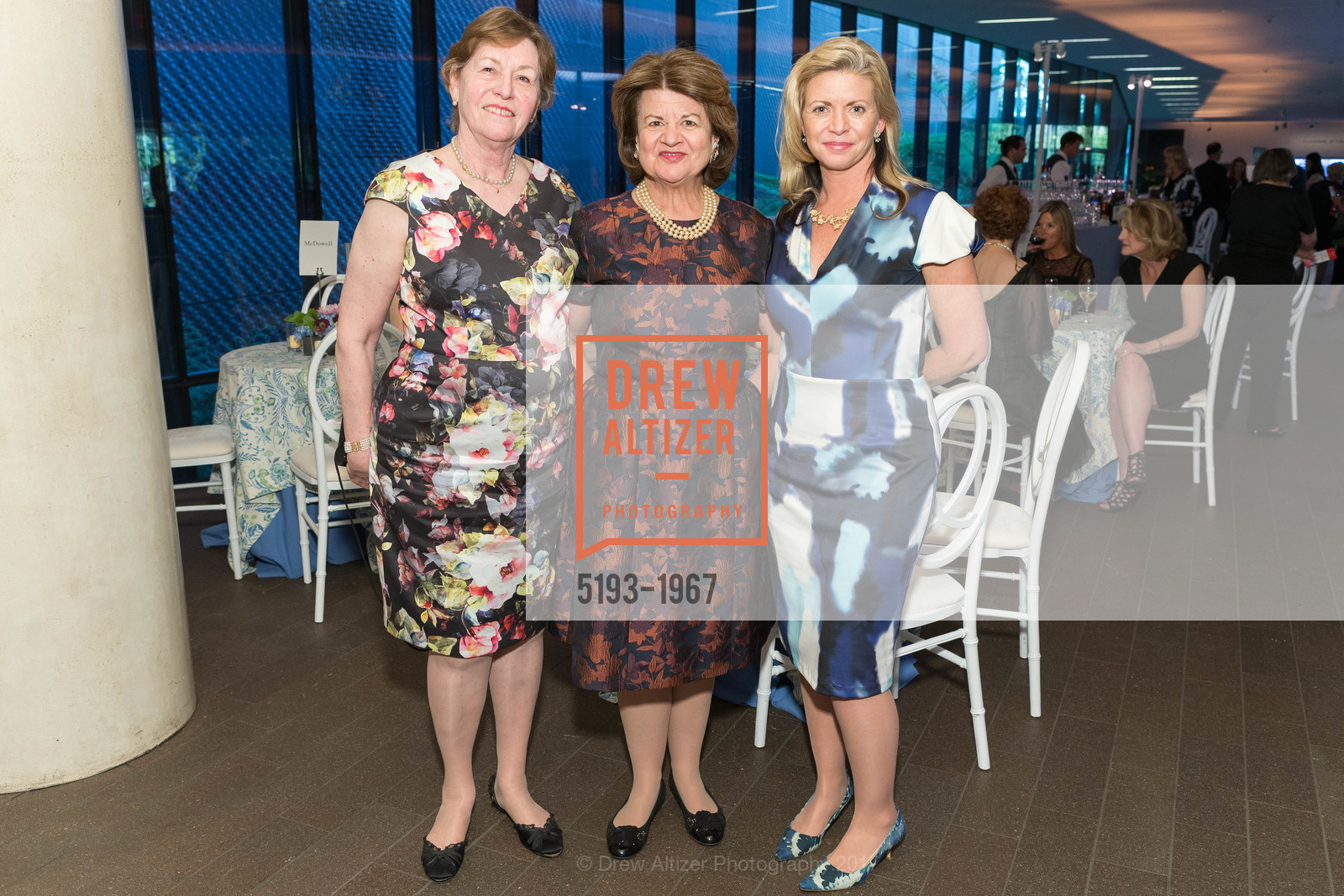 Eva Robinson, Edina Jennison, Amanda Conomos, Bouquets to Art 2017 at the de Young Museum, de Young Museum, March 13th, 2017, Photo #5193-1967 Eva Robinson, Edina Jennison, Amanda Conomos, Photo #5193-1967