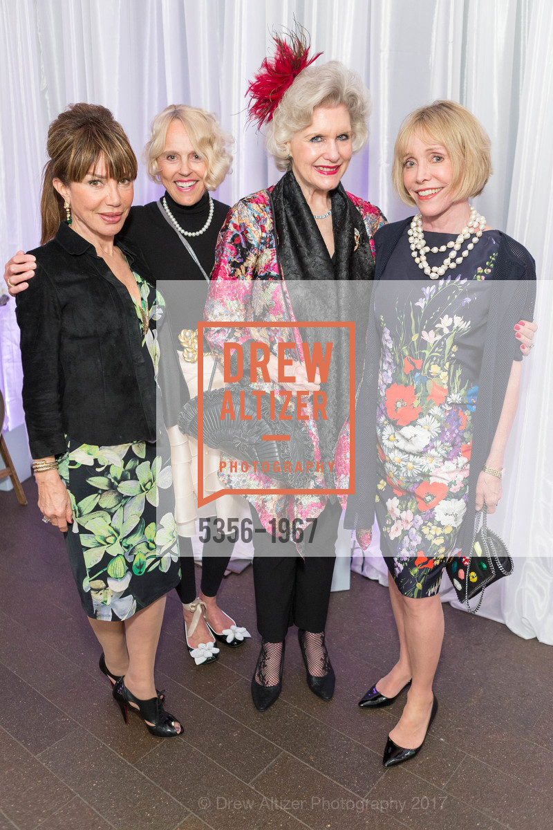 Azita Mojica Beavers, Diana Lyster, Diane Paulson, Merril Randol, Bouquets to Art 2017 at the de Young Museum, de Young Museum, March 13th, 2017, Photo #5356-1967 Azita Mojica Beavers, Diana Lyster, Diane Paulson, Merril Randol, Photo #5356-1967