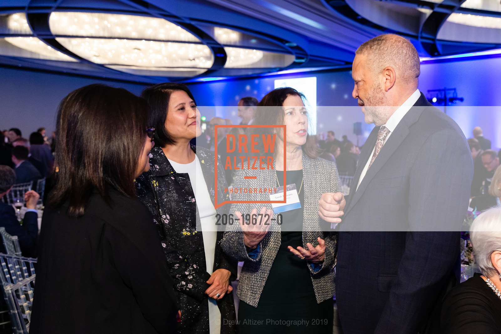 Janet Liang, Sarah Krevans, Greg Adams, 74th Annual Bay Area Business Hall of Fame Awards, Hyatt Regency Embarcadero. 5 Embarcadero Center, November 14th, 2019, Photo #206-19672-0 Janet Liang, Sarah Krevans, Greg Adams, Photo #206-19672-0