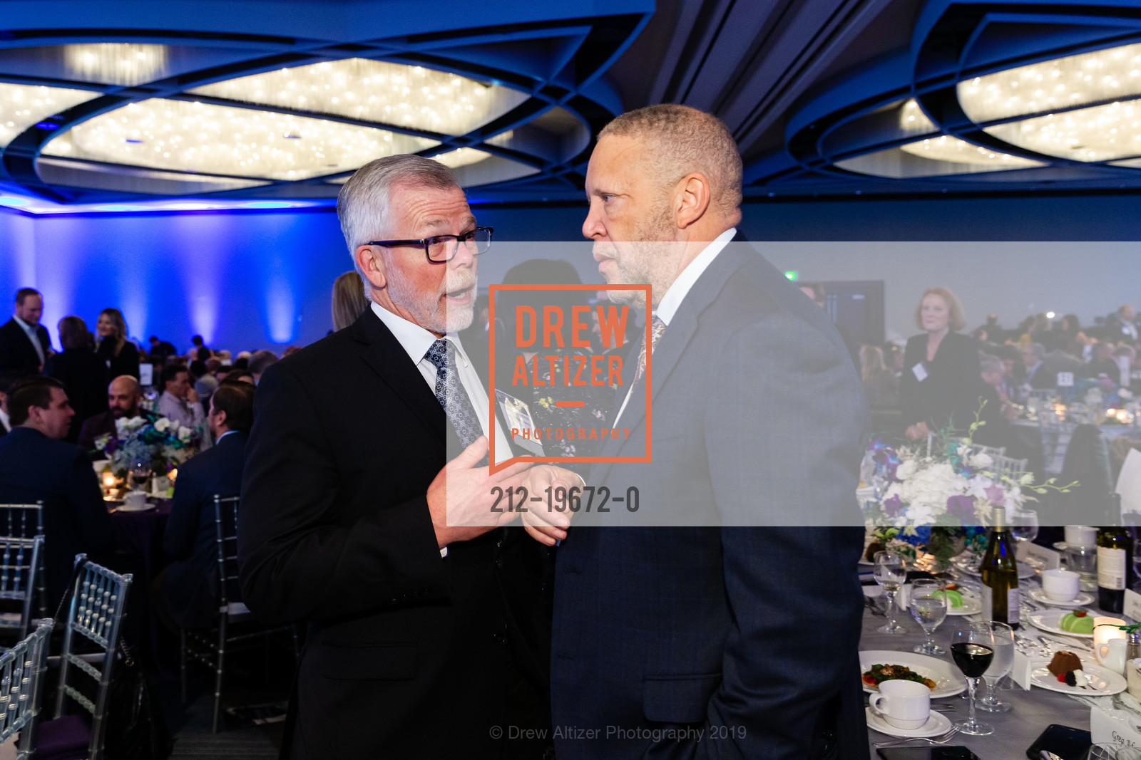 Patrick Courneya, Greg Adams, 74th Annual Bay Area Business Hall of Fame Awards, Hyatt Regency Embarcadero. 5 Embarcadero Center, November 14th, 2019, Photo #212-19672-0 Patrick Courneya, Greg Adams, Photo #212-19672-0