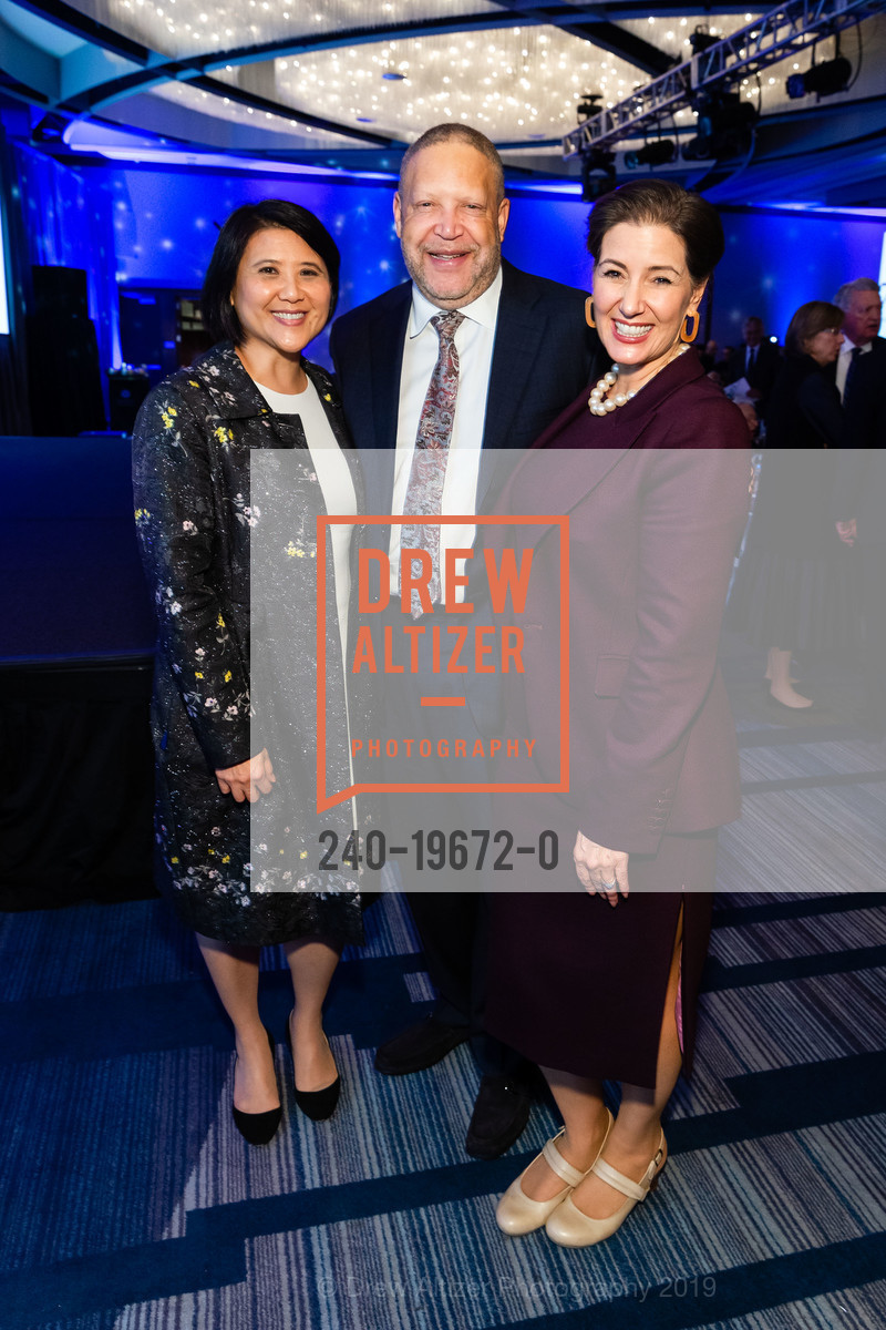 Janet Liang, Greg Adams, Libby Schaaf, 74th Annual Bay Area Business Hall of Fame Awards, Hyatt Regency Embarcadero. 5 Embarcadero Center, November 14th, 2019, Photo #240-19672-0 Janet Liang, Greg Adams, Libby Schaaf, Photo #240-19672-0