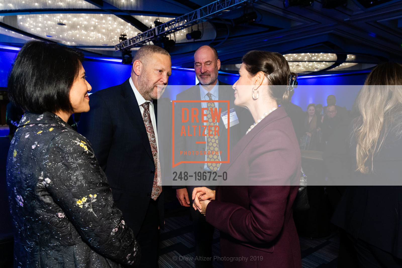 Janet Liang, Greg Adams, Tony Barrueta, Libby Schaaf, 74th Annual Bay Area Business Hall of Fame Awards, Hyatt Regency Embarcadero. 5 Embarcadero Center, November 14th, 2019, Photo #248-19672-0 Janet Liang, Greg Adams, Tony Barrueta, Libby Schaaf, Photo #248-19672-0