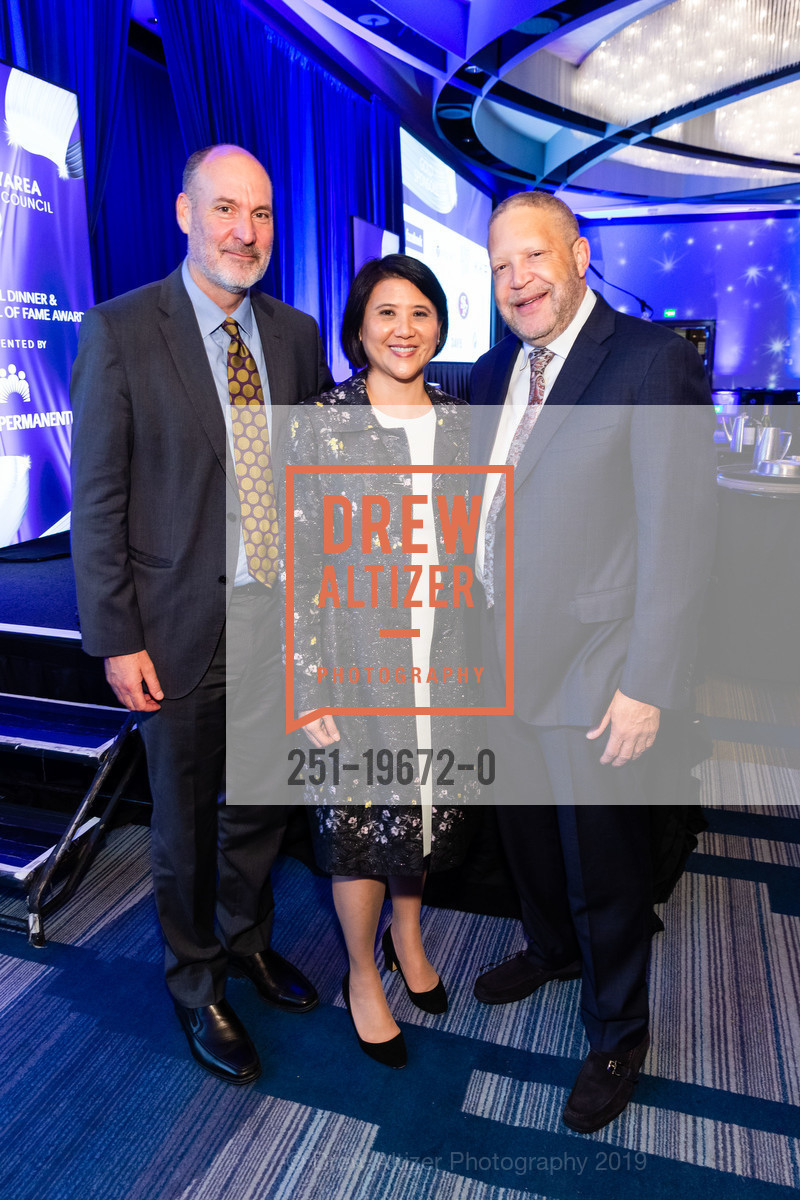 Tony Barrueta, Janet Liang, Greg Adams, 74th Annual Bay Area Business Hall of Fame Awards, Hyatt Regency Embarcadero. 5 Embarcadero Center, November 14th, 2019, Photo #251-19672-0 Tony Barrueta, Janet Liang, Greg Adams, Photo #251-19672-0