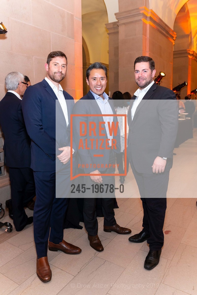 MIchael Stetka, John Cu, Matthew Lewis, Ebbies - Excellence in Business Awards 2019, Herbst Theater. 401 Van Ness Ave, November 14th, 2019, Photo #245-19678-0 MIchael Stetka, John Cu, Matthew Lewis, Photo #245-19678-0