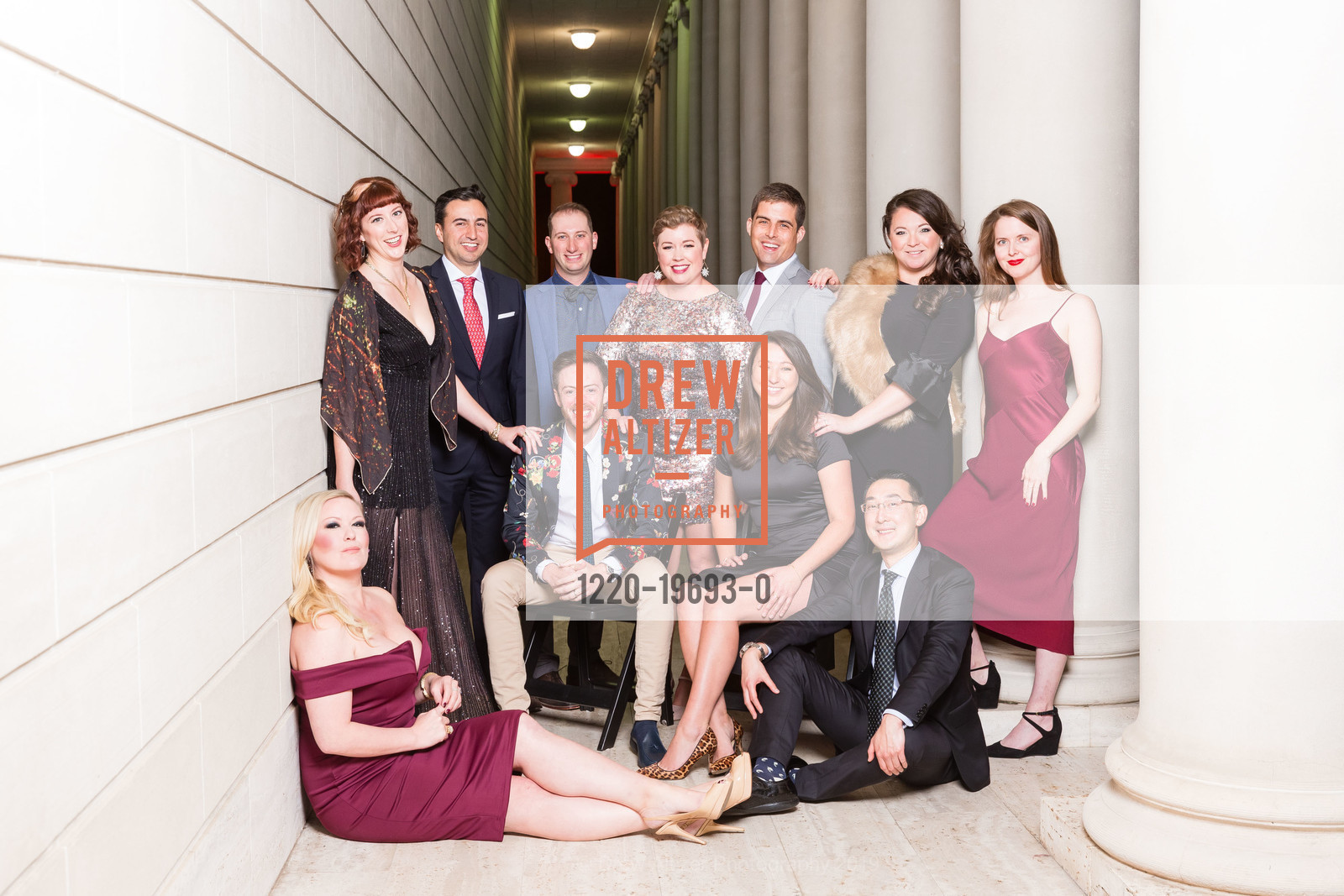 Liz Curtis, Mathilda Lazelle, Jaime Colmenares, Matt Iacono, Sarah Lee, Chris Clark, Alex Sweet, Anna Leff-Kich, Rachel Leff-Kich, Dominic Chan, Alexa Beaman, Tissot’s Fashion & Fame: An ArtPoint Cocktail Party, Legion of Honor, November 15th, 2019, Photo #1220-19693-0 Liz Curtis, Mathilda Lazelle, Jaime Colmenares, Matt Iacono, Sarah Lee, Chris Clark, Alex Sweet, Anna Leff-Kich, Rachel Leff-Kich, Dominic Chan, Alexa Beaman, Photo #1220-19693-0