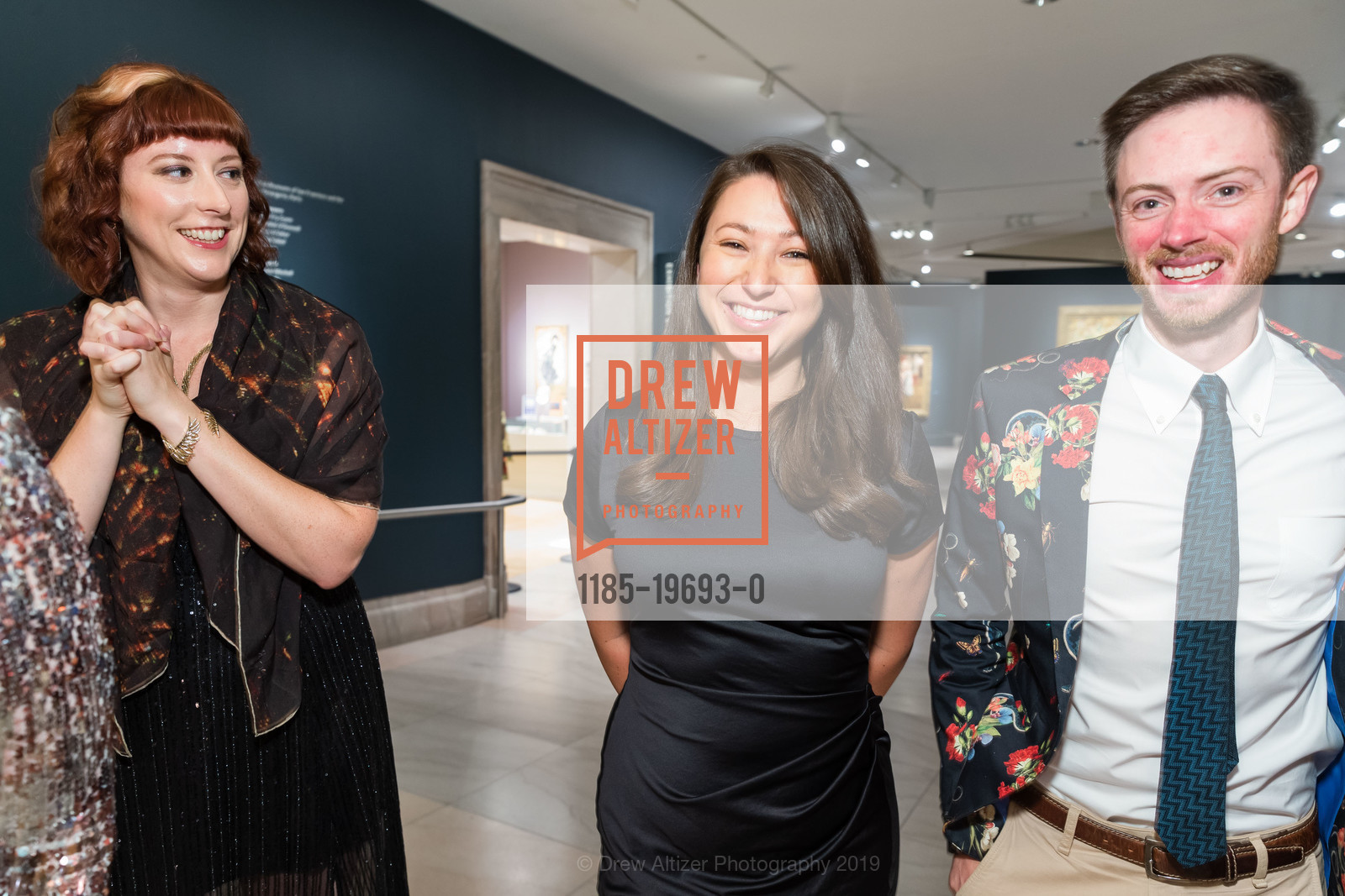 Mathilda Lazelle, Anna Leff-Kich, Chris Clark, Tissot’s Fashion & Fame: An ArtPoint Cocktail Party, Legion of Honor, November 15th, 2019, Photo #1185-19693-0 Mathilda Lazelle, Anna Leff-Kich, Chris Clark, Photo #1185-19693-0