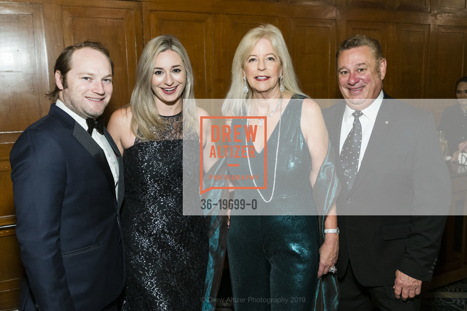 Michael Ritter, Christina Padis Ritter, Judy Padis, Steve Padis, Hellenic Charity Ball 2019, Westin St. Francis. 335 Powell St, November 16th, 2019, Photo #36-19699-0 Michael Ritter, Christina Padis Ritter, Judy Padis, Steve Padis, Photo #36-19699-0