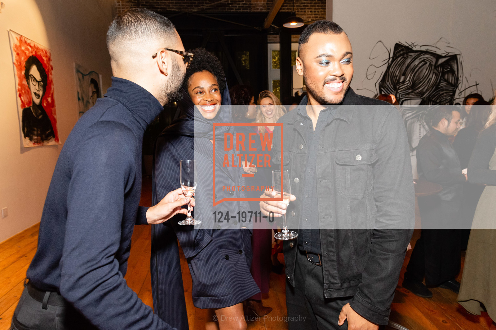 David Rivera, Jena Dominique, Christopher John Rogers, Sherri McMullen & Tamu McPherson host Christopher John Rogers Welcome Dinner 2019, Private Residence, Photo #124-19711-0 David Rivera, Jena Dominique, Christopher John Rogers, Photo #124-19711-0