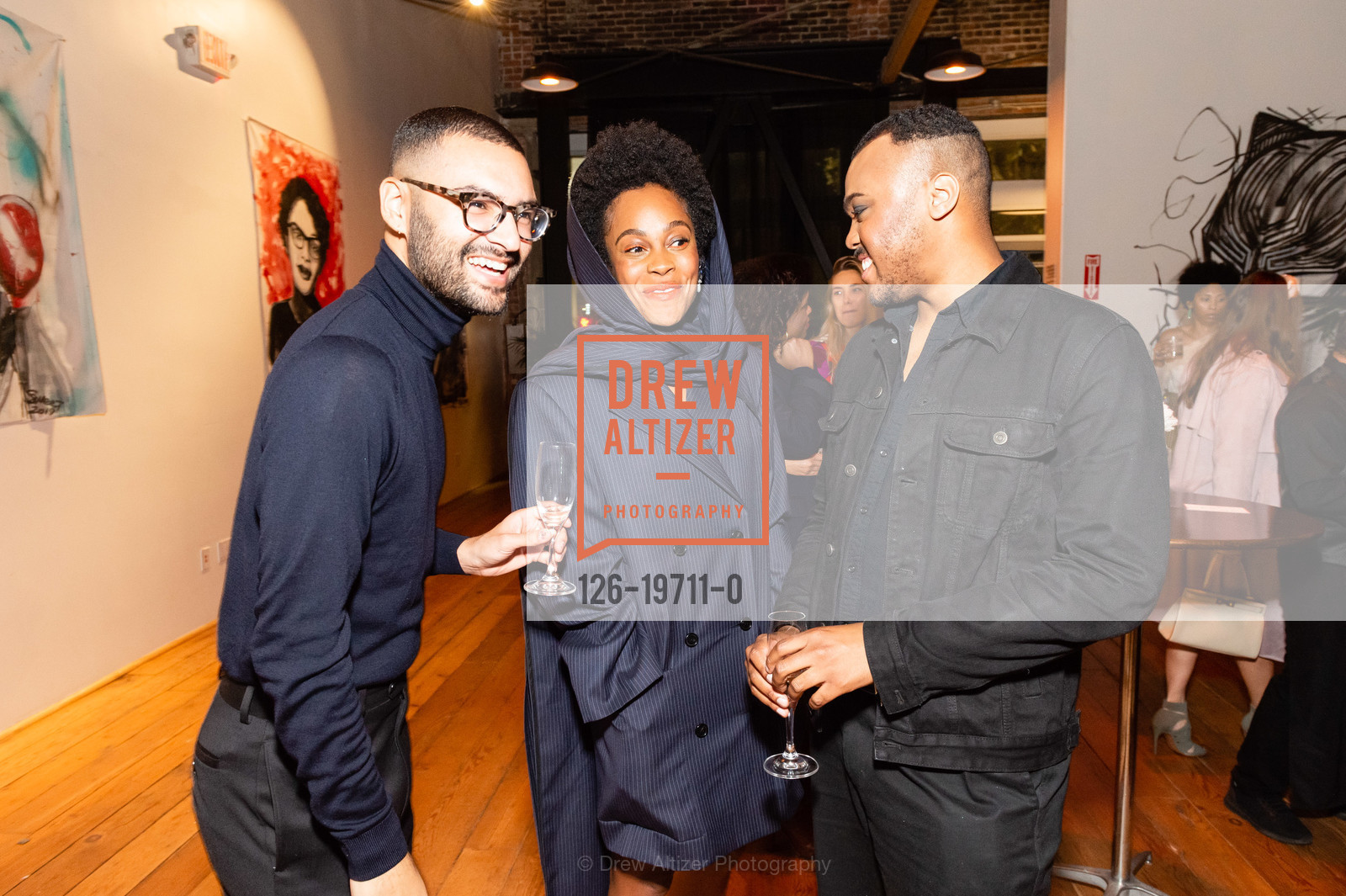 David Rivera, Jena Dominique, Christopher John Rogers, Sherri McMullen & Tamu McPherson host Christopher John Rogers Welcome Dinner 2019, Private Residence, Photo #126-19711-0 David Rivera, Jena Dominique, Christopher John Rogers, Photo #126-19711-0