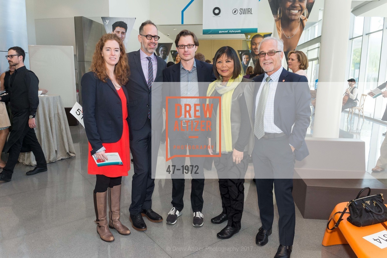 Caroline von Kuhn, Carlton Evans, Damien Newman, Penelope Wong, Tim Kochis, YMCA of San Francisco Y For Youth Luncheon, Yerba Buena Center for the Arts. 701 Mission Street, March 17th, 2017, Photo #47-1972 Caroline von Kuhn, Carlton Evans, Damien Newman, Penelope Wong, Tim Kochis, Photo #47-1972