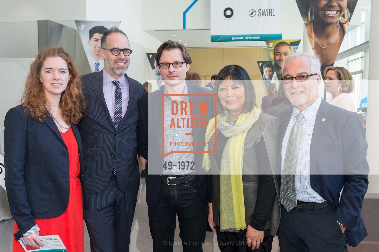 Caroline von Kuhn, Carlton Evans, Damien Newman, Penelope Wong, Tim Kochis, YMCA of San Francisco Y For Youth Luncheon, Yerba Buena Center for the Arts. 701 Mission Street, March 17th, 2017, Photo #49-1972 Caroline von Kuhn, Carlton Evans, Damien Newman, Penelope Wong, Tim Kochis, Photo #49-1972