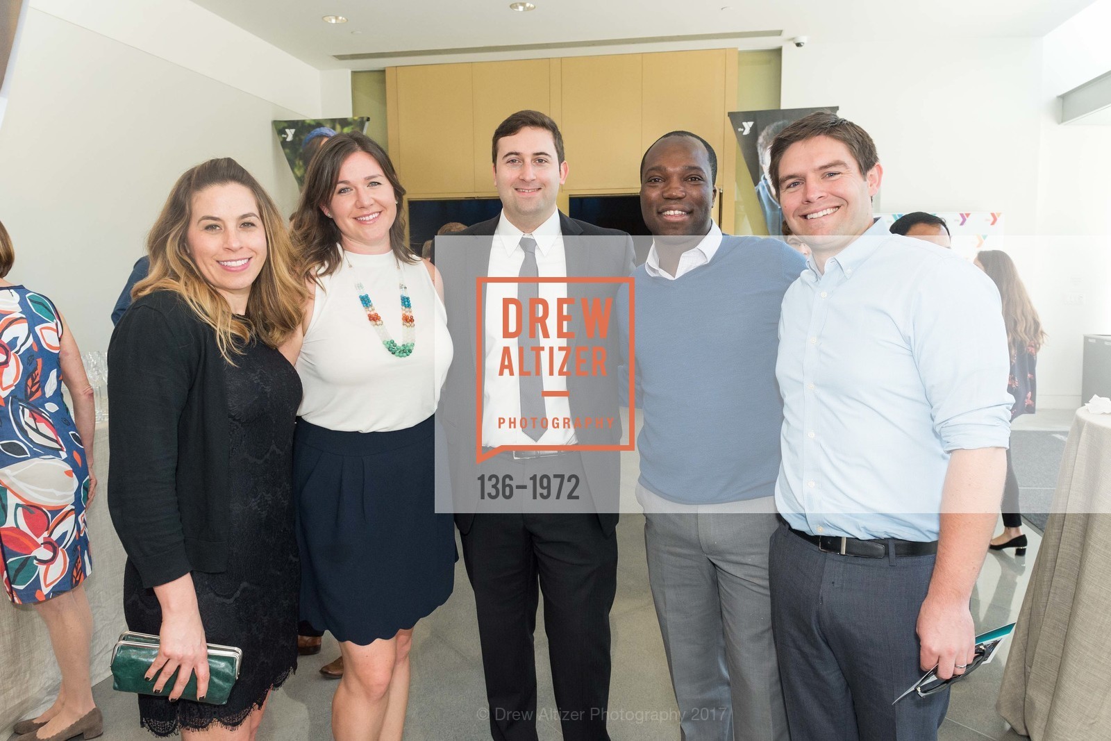 Megan Henry, Lauren Bruce, Daniel Katz, Bagna Braestrup, Spencer Hall, YMCA of San Francisco Y For Youth Luncheon, Yerba Buena Center for the Arts. 701 Mission Street, March 17th, 2017, Photo #136-1972 Megan Henry, Lauren Bruce, Daniel Katz, Bagna Braestrup, Spencer Hall, Photo #136-1972